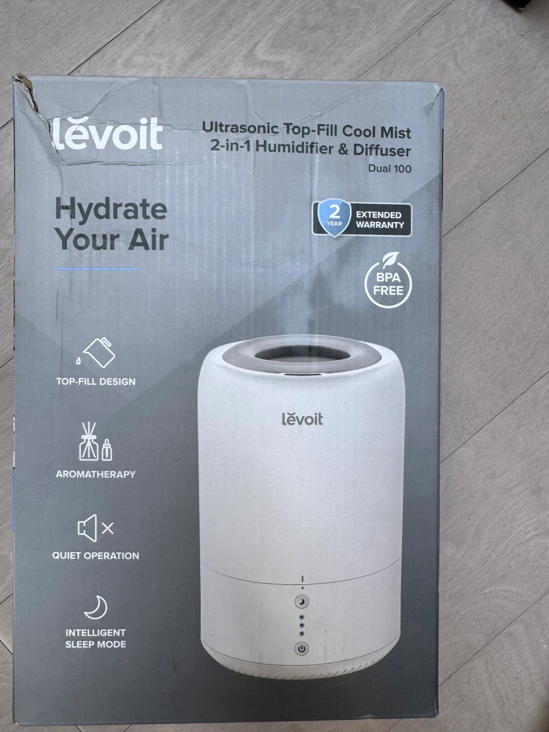 Levoit Dual 100 2-in-1 Humidifier & Diffuser