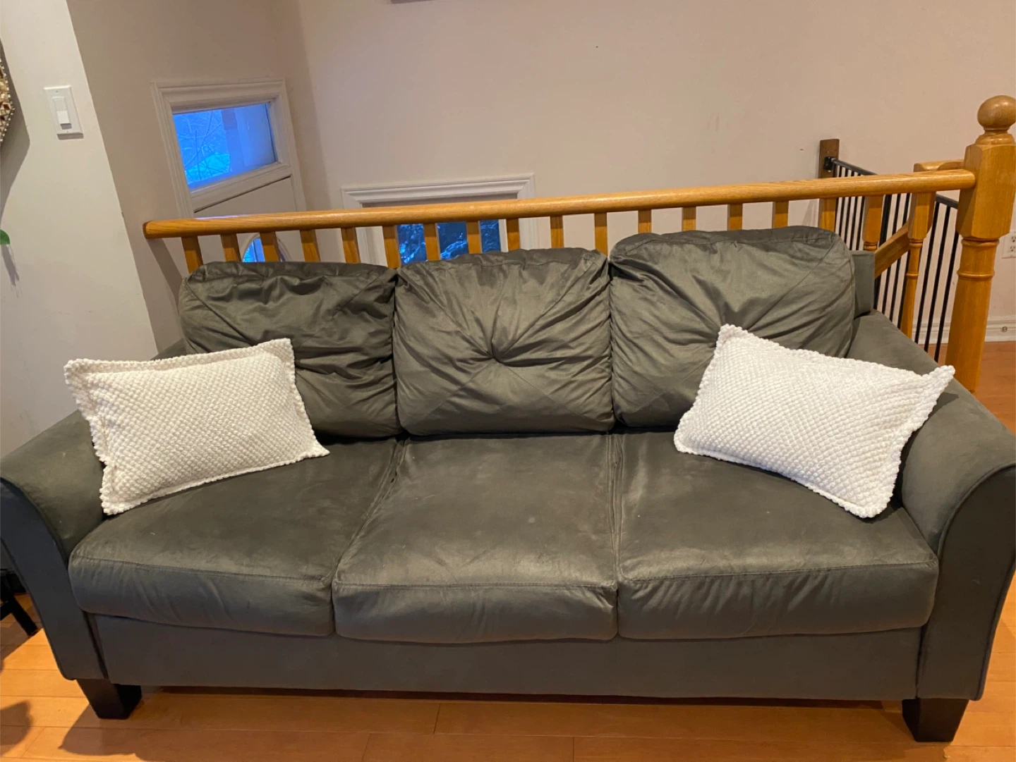 Grey 2 3-Seater Sofa with one chair