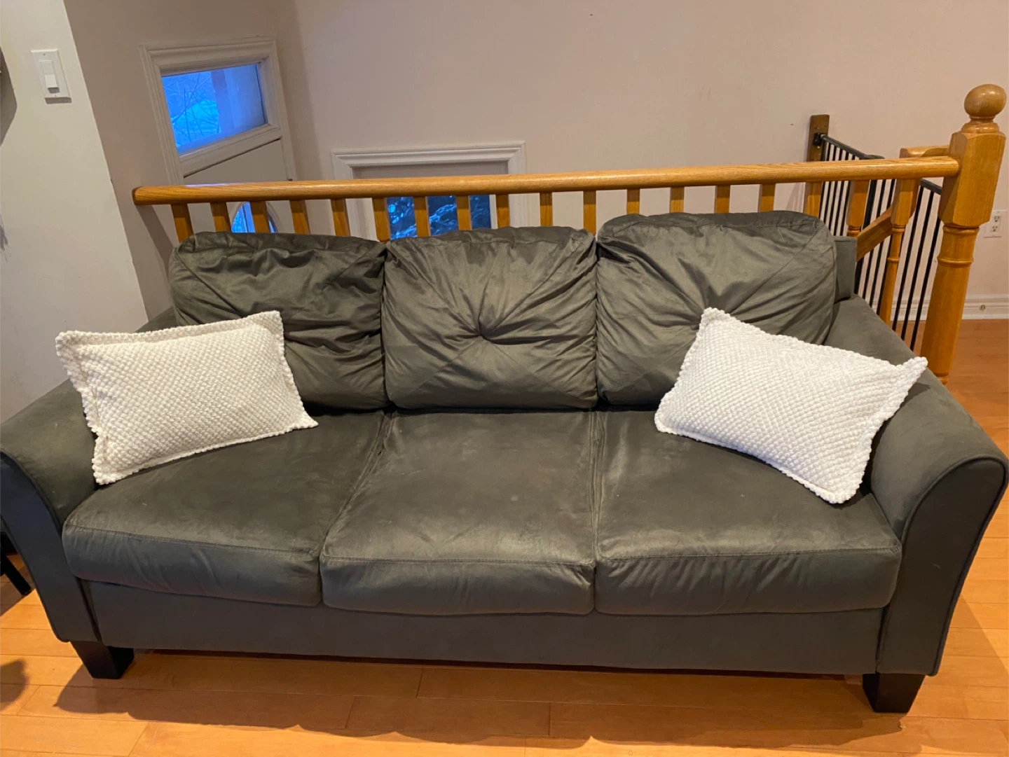 Grey 2 3-Seater Sofa with one chair - photo 2