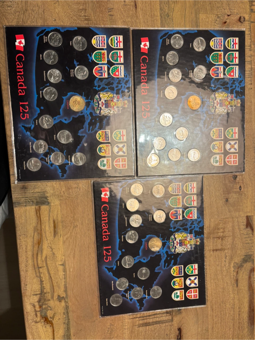 Canada 125 Coin Sets (3 Sets) – Provincial Quarters Collection