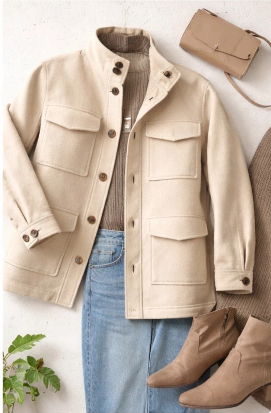 & Other Stories Beige Utility Jacket - photo 2