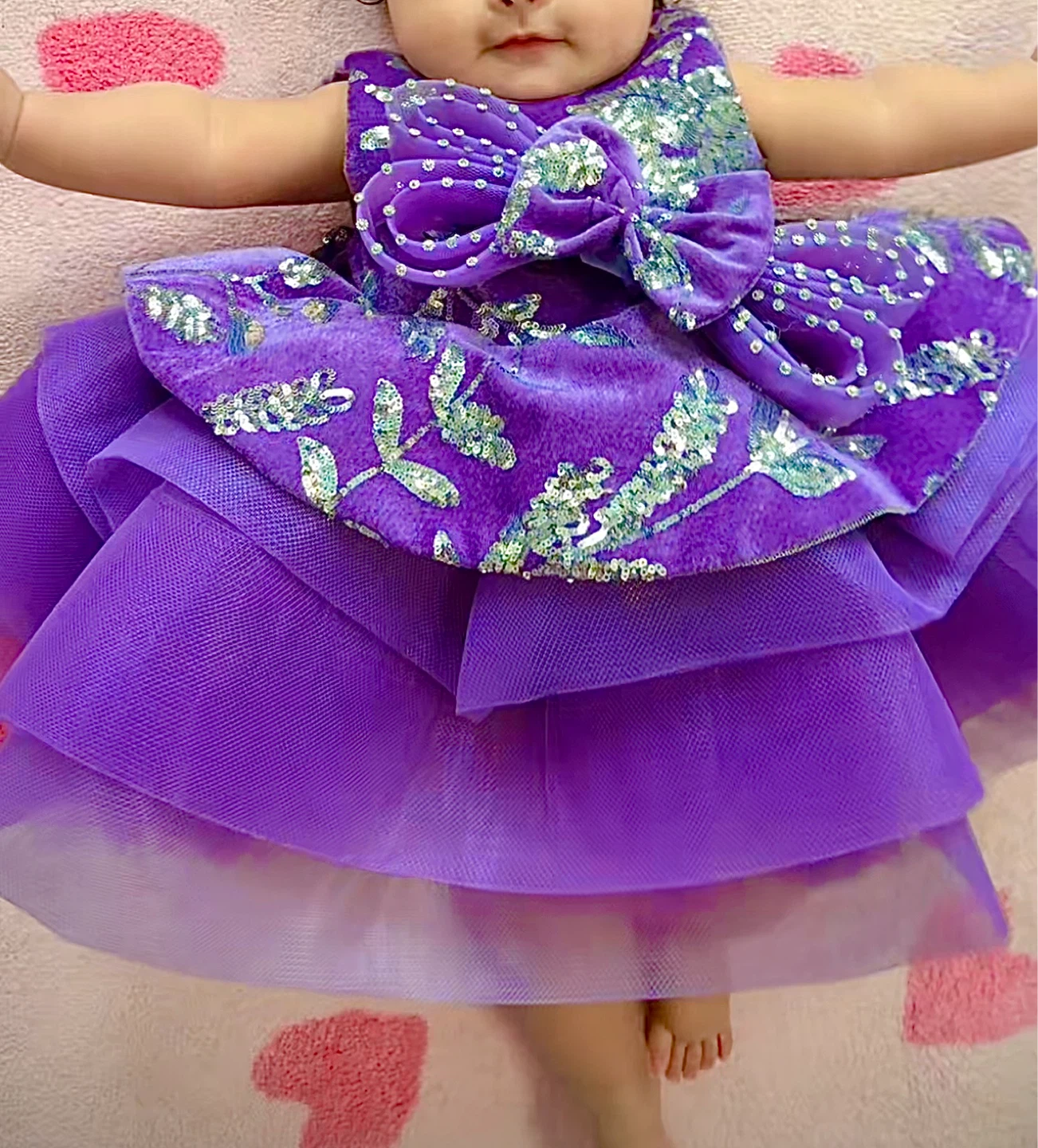 Purple Baby Girl Dress - photo 3