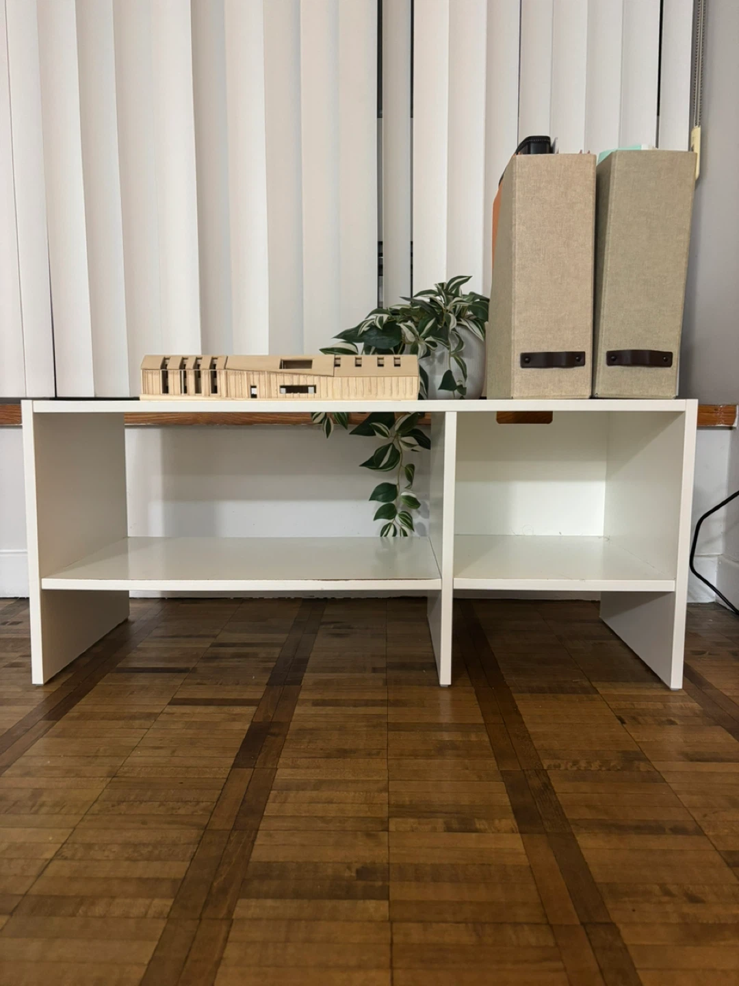 White Storage Shelf Unit