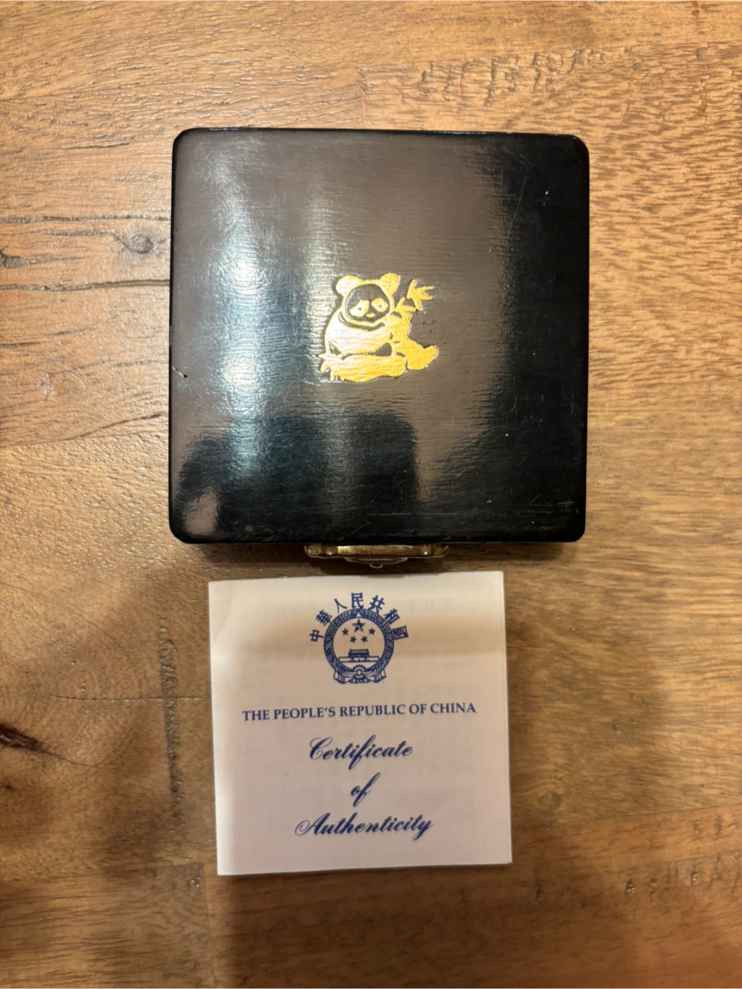 1986 China 5 Yuan Panda Silver Coin – Box & COA