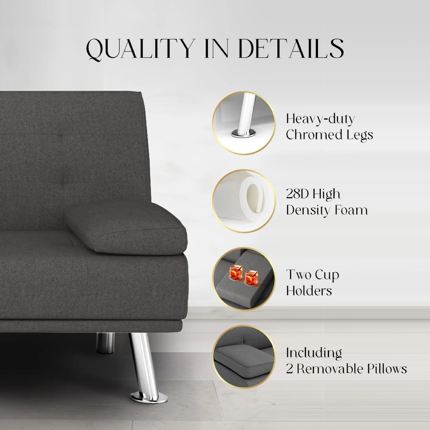 Futon Sofa Bed - photo 4
