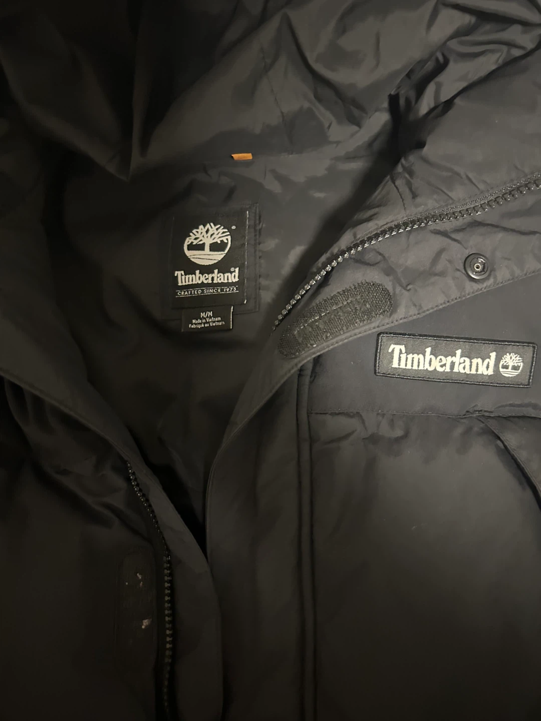 Timberland Black Puffer Jacket with Hood - photo 3