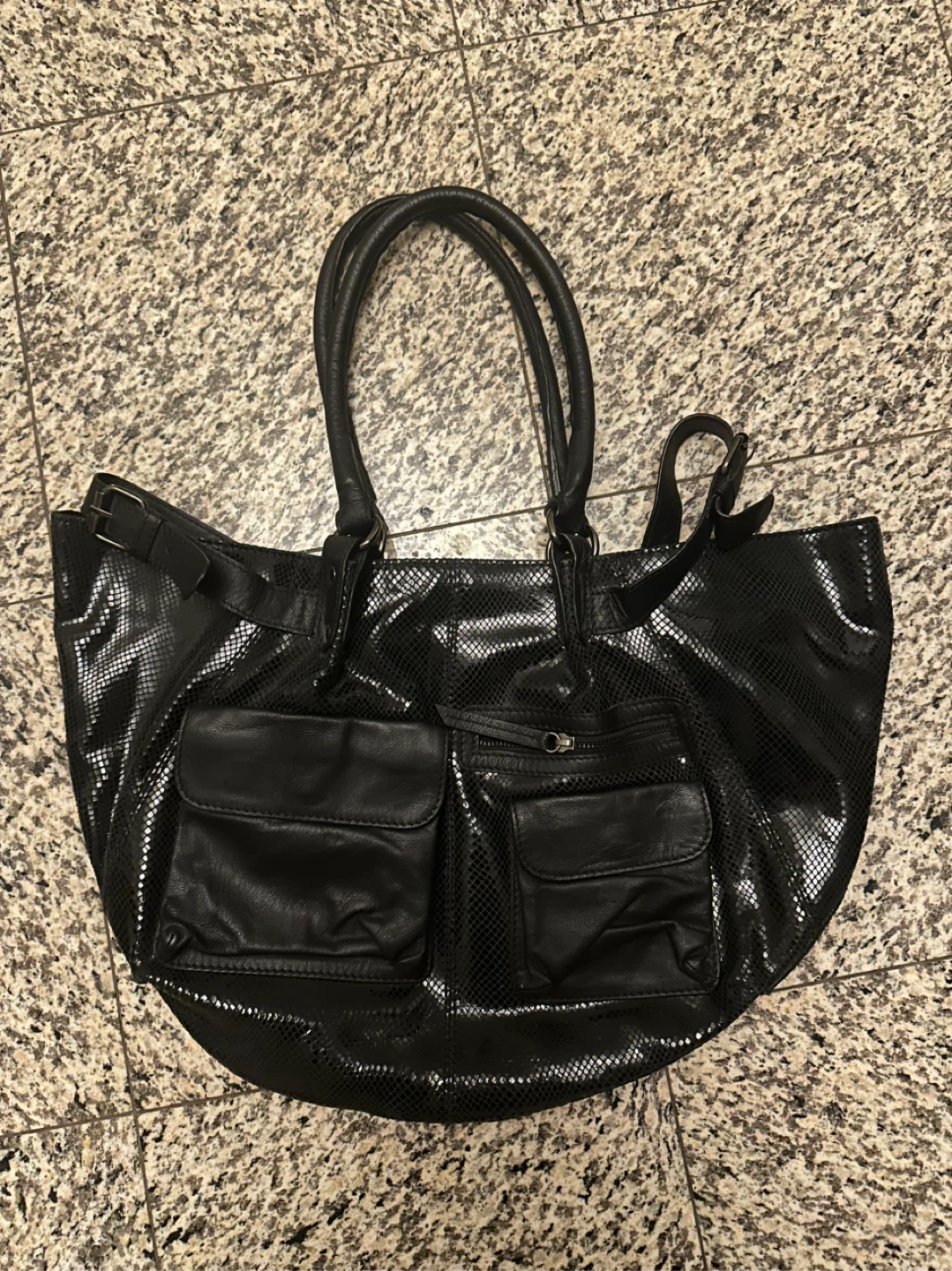 Vintage Faux Snakeskin Purse