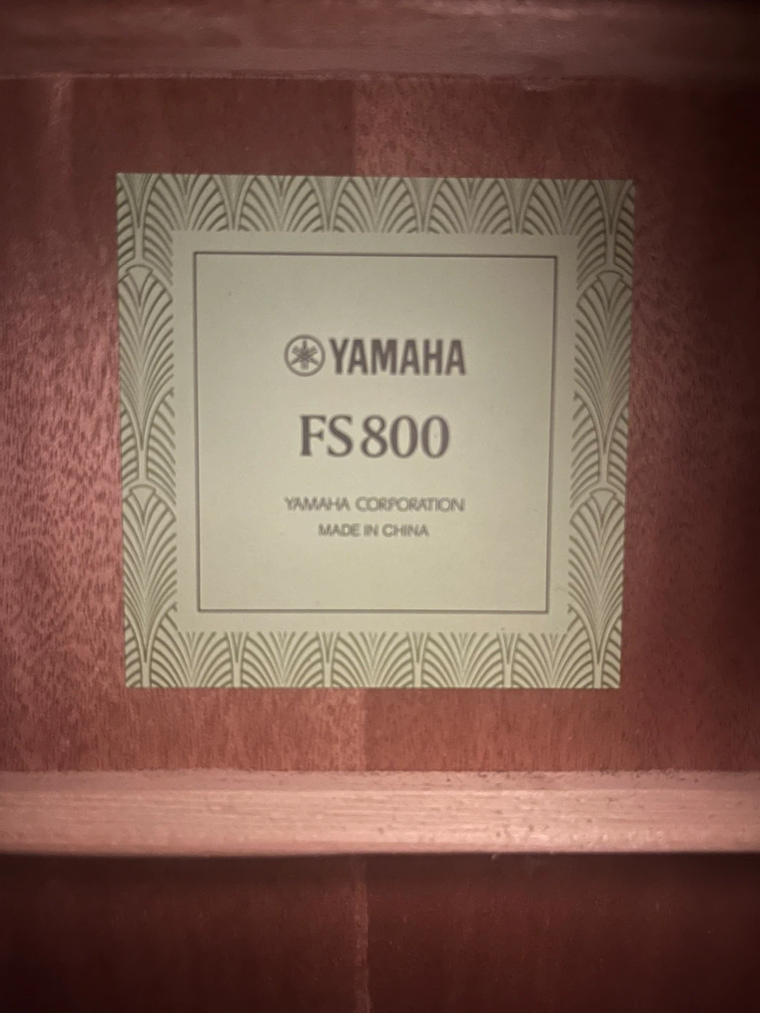 Yamaha FS800 Acoustic Guitar + Hard Case - photo 4
