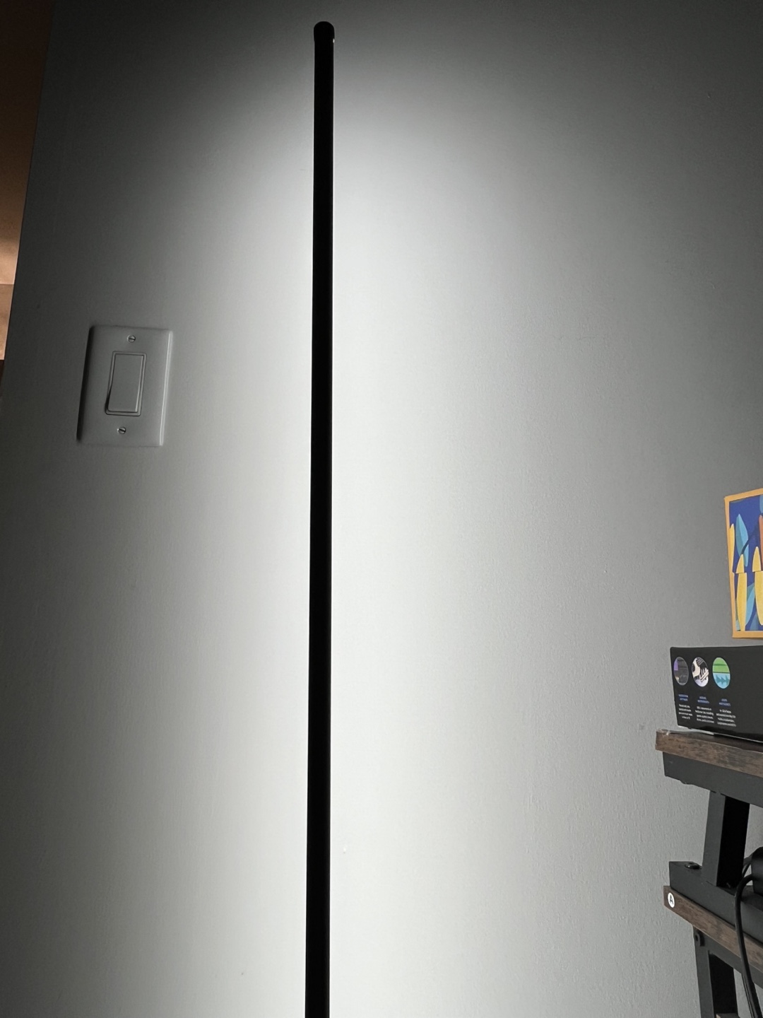 Modern LED Floor Lamp with Remote - Black - photo 5