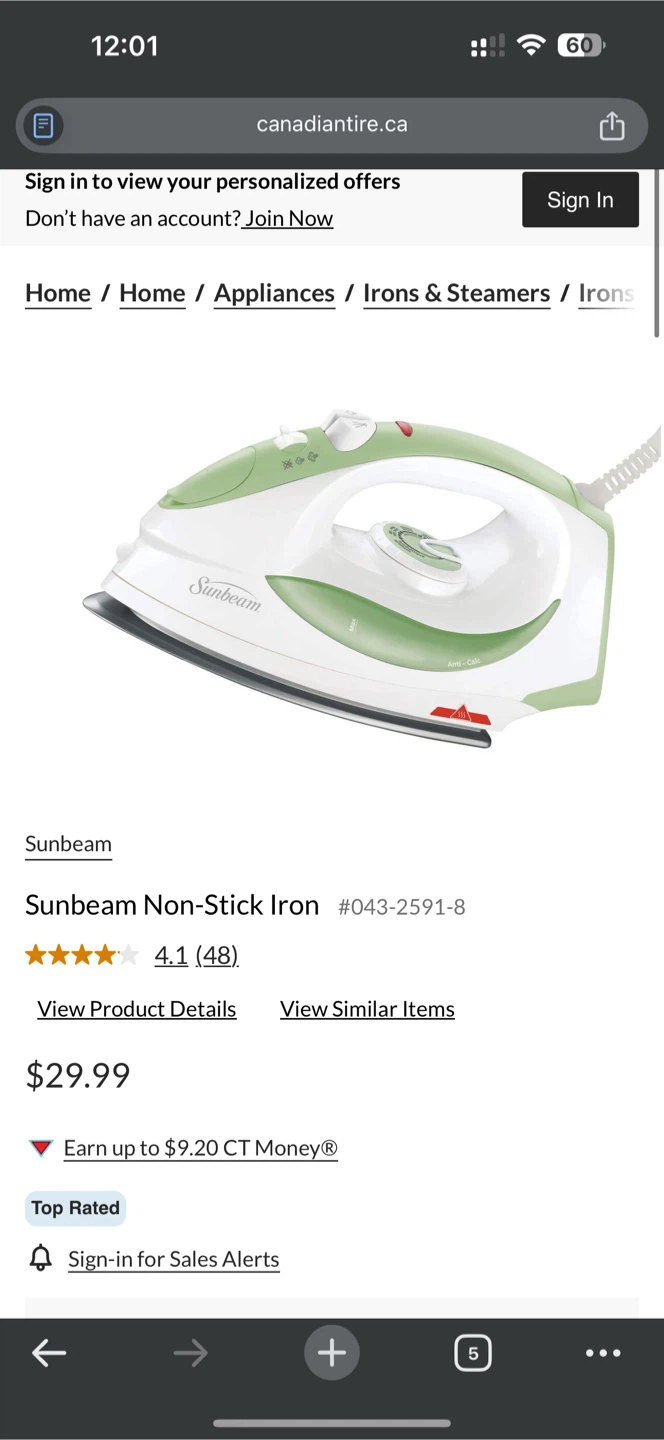 Sunbeam Iron