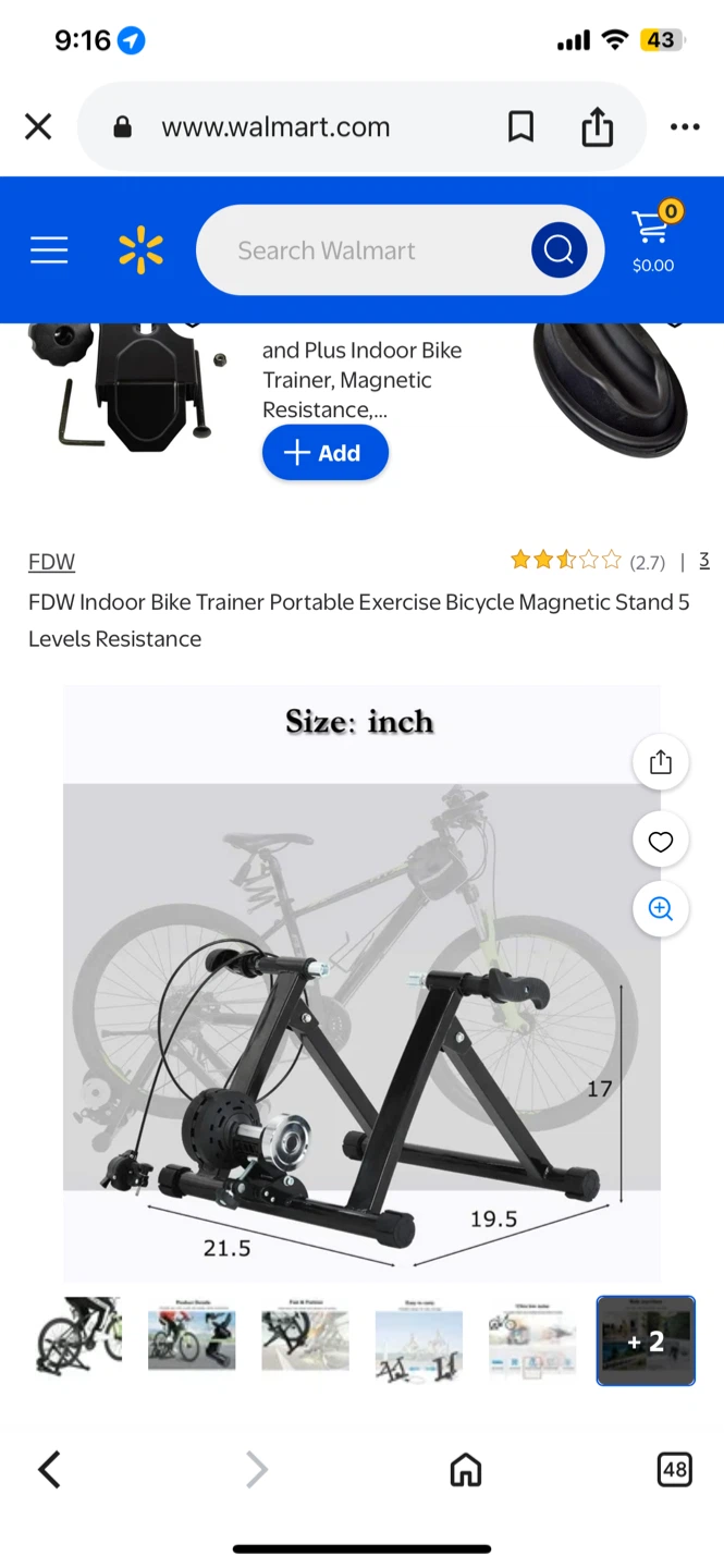 FDW Indoor Bike Trainer