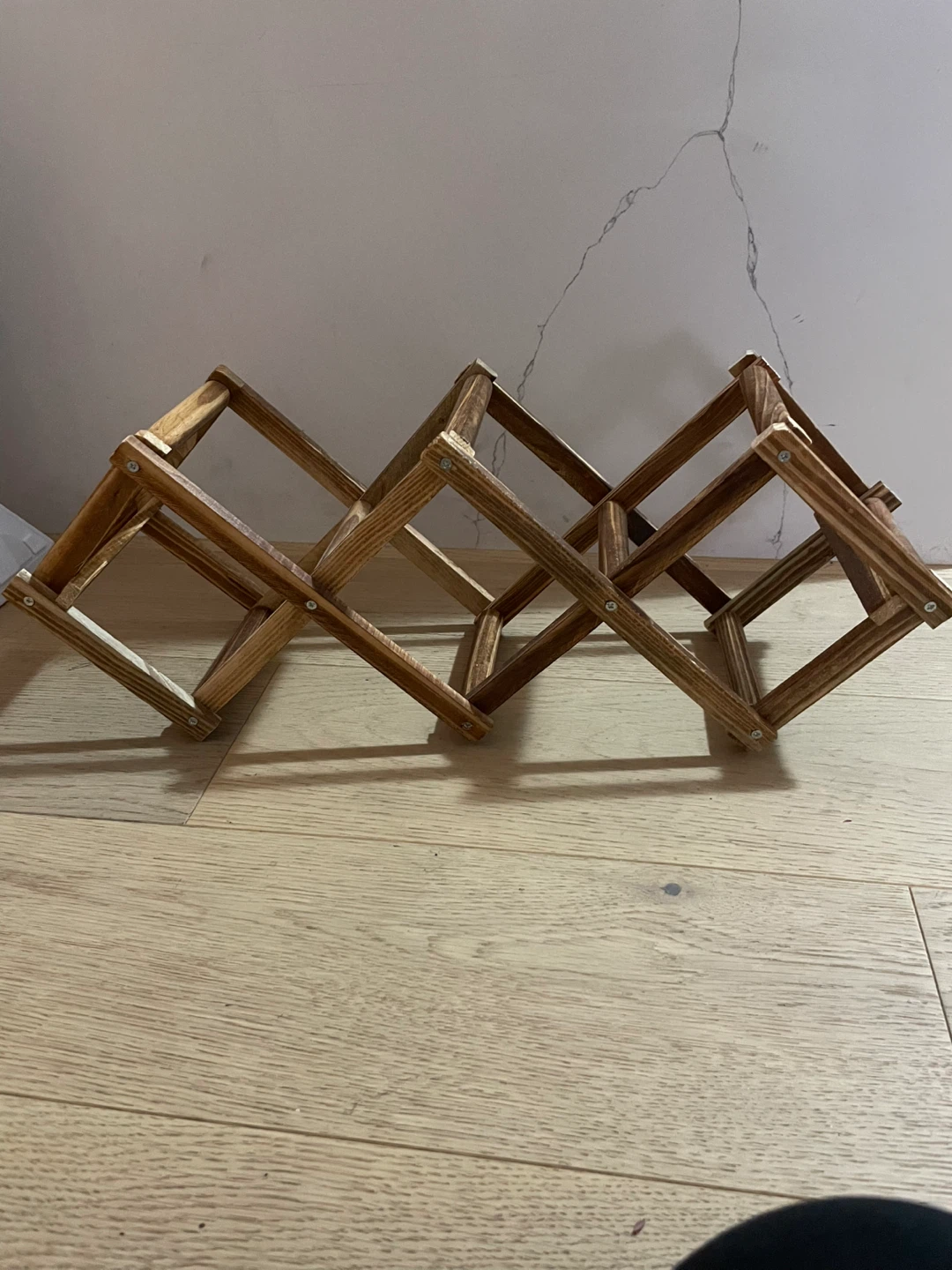 Wooden Folding Wine Rack