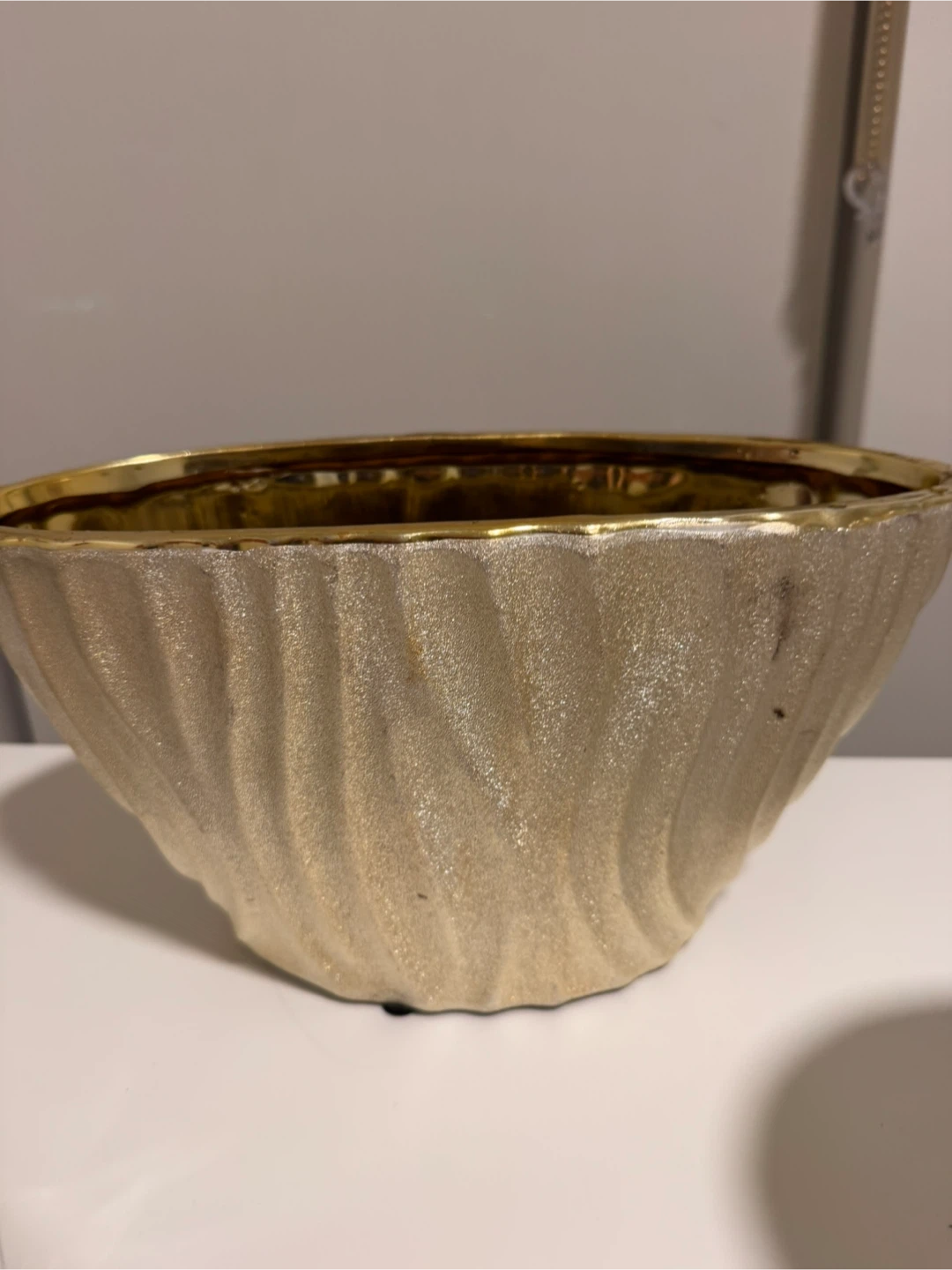 Silver Textured Plant Pot - photo 3