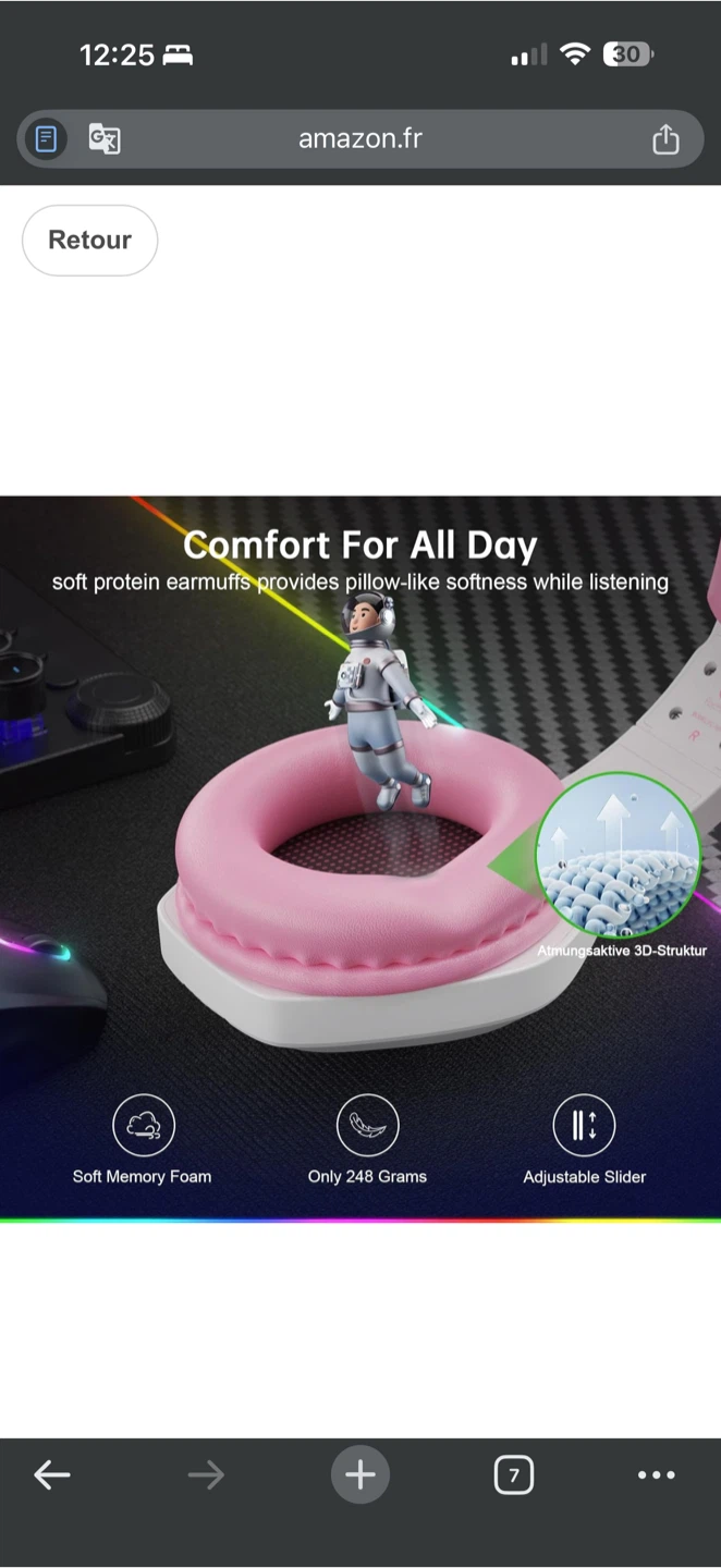 Fachixy FC-100 Wireless Gaming Headset (Bluetooth - photo 4