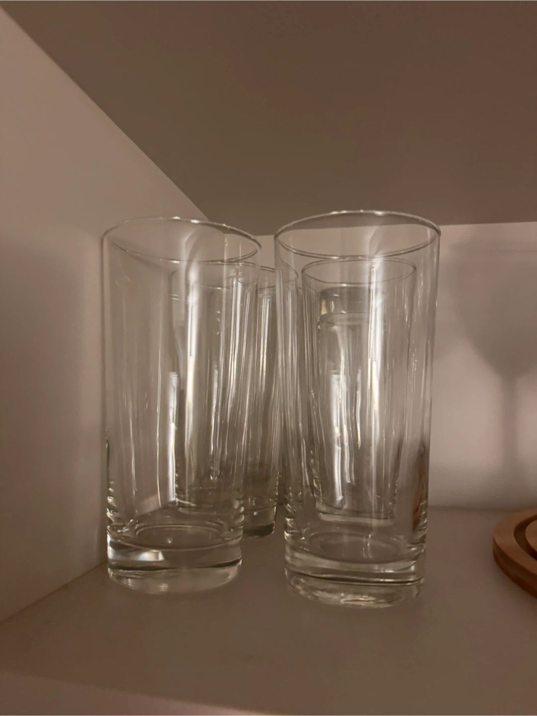 Set of 6 Clear Highball Glasses