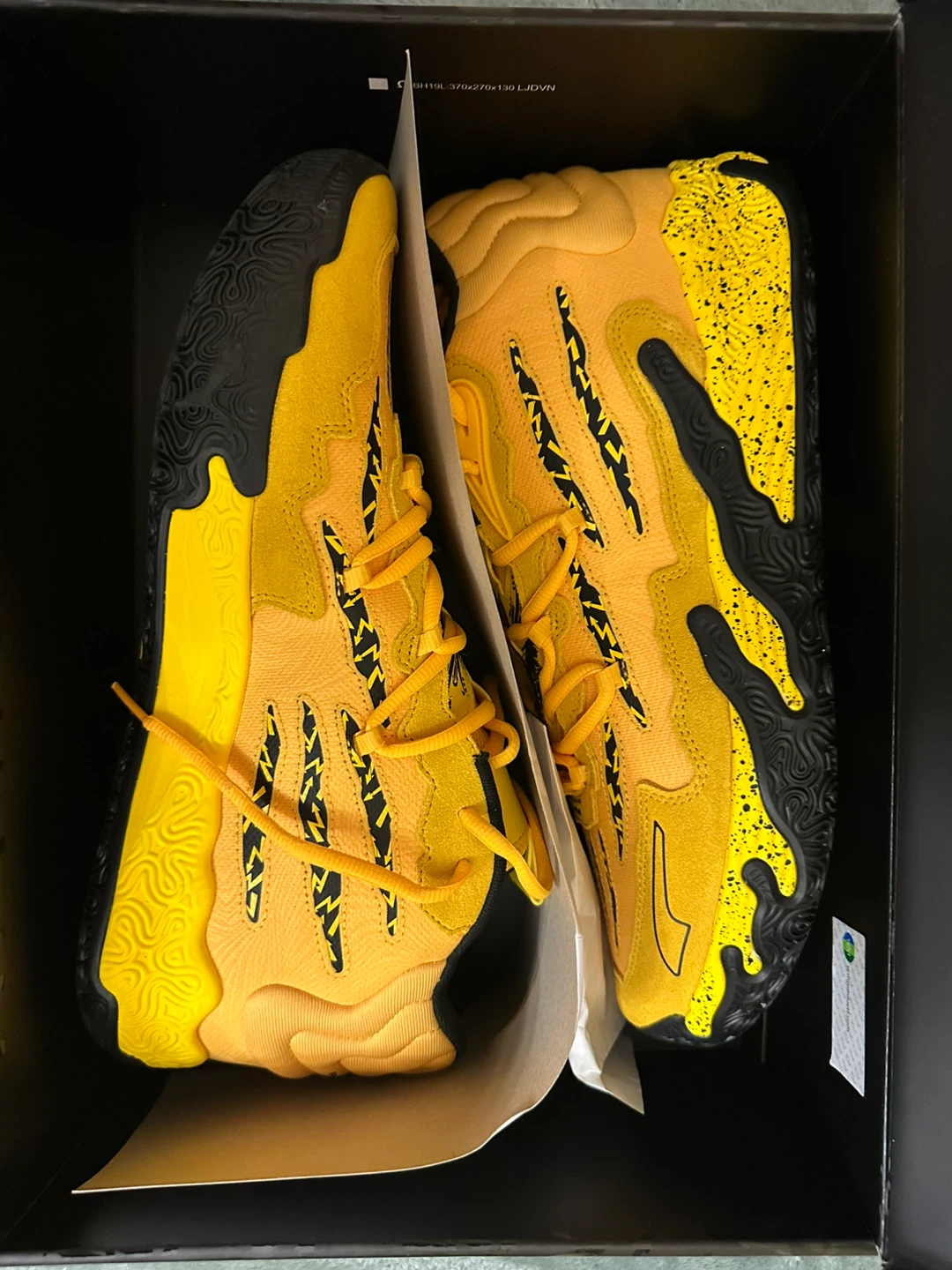 All sizes of Puma x Porsche Lamelo basketball shoes