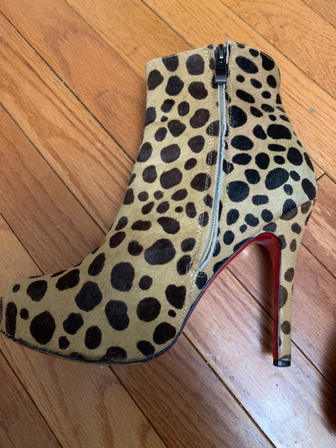 Christian Louboutin Leopard Print Ankle Boots - photo 2