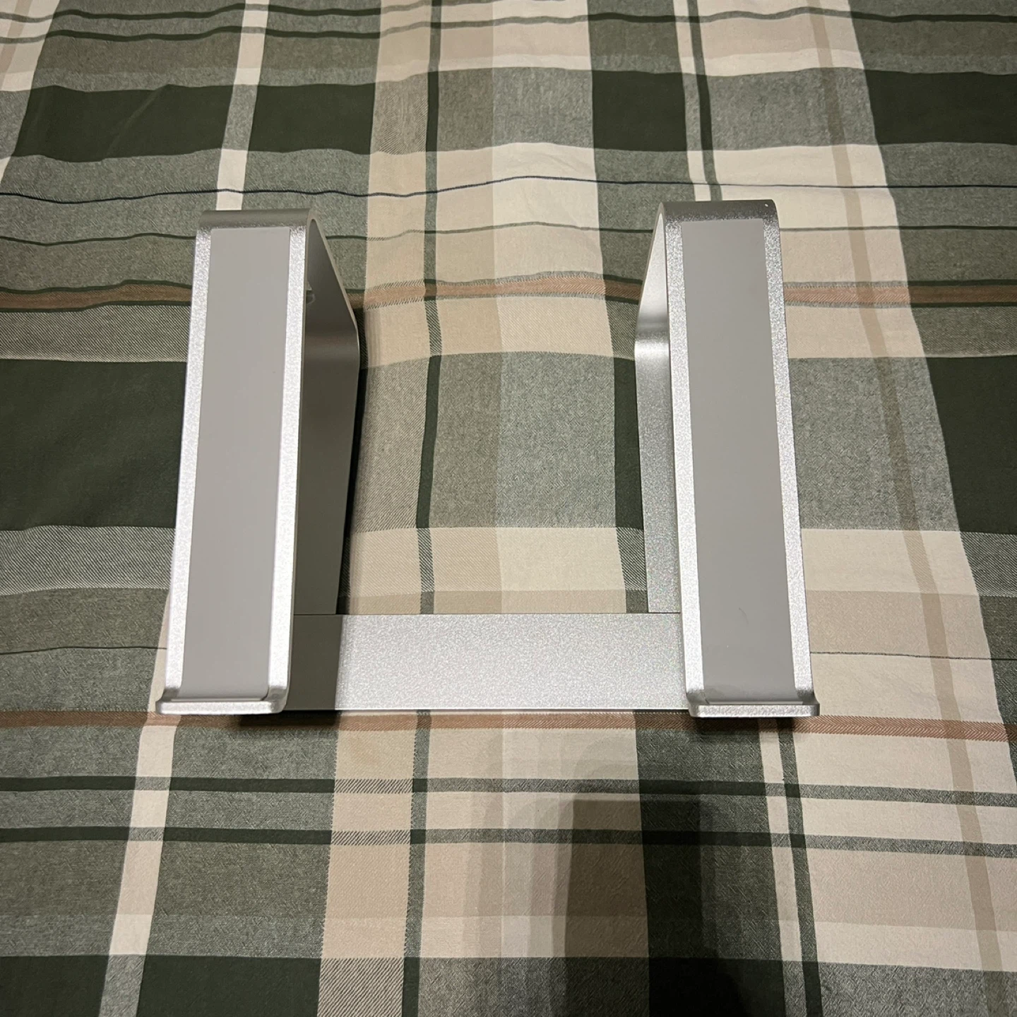 Silver Laptop Stand Ergonomic Riser Metal