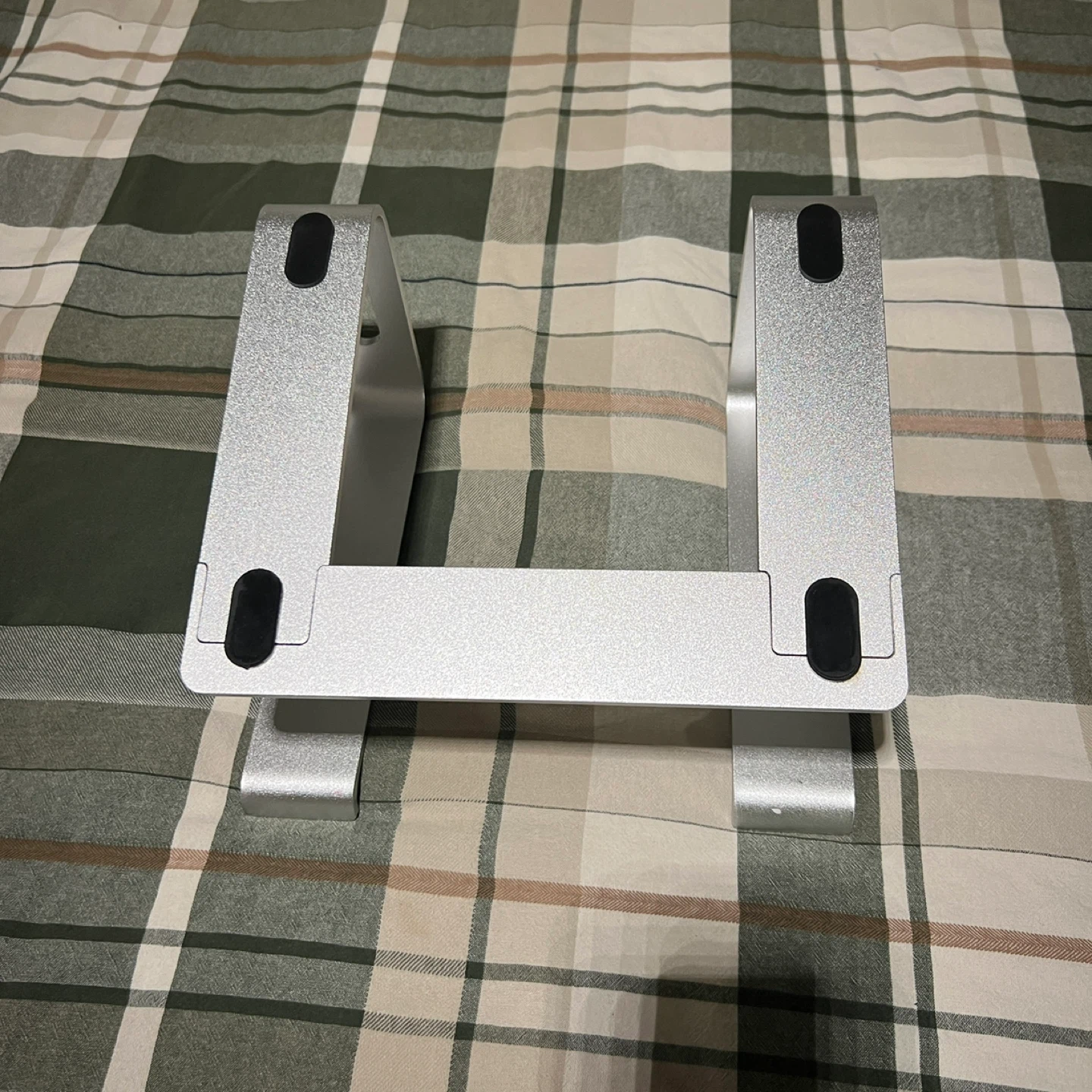 Silver Laptop Stand Ergonomic Riser Metal - photo 3