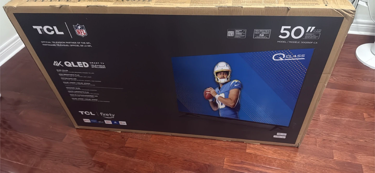 TCL 50" 4K QLED Smart TV