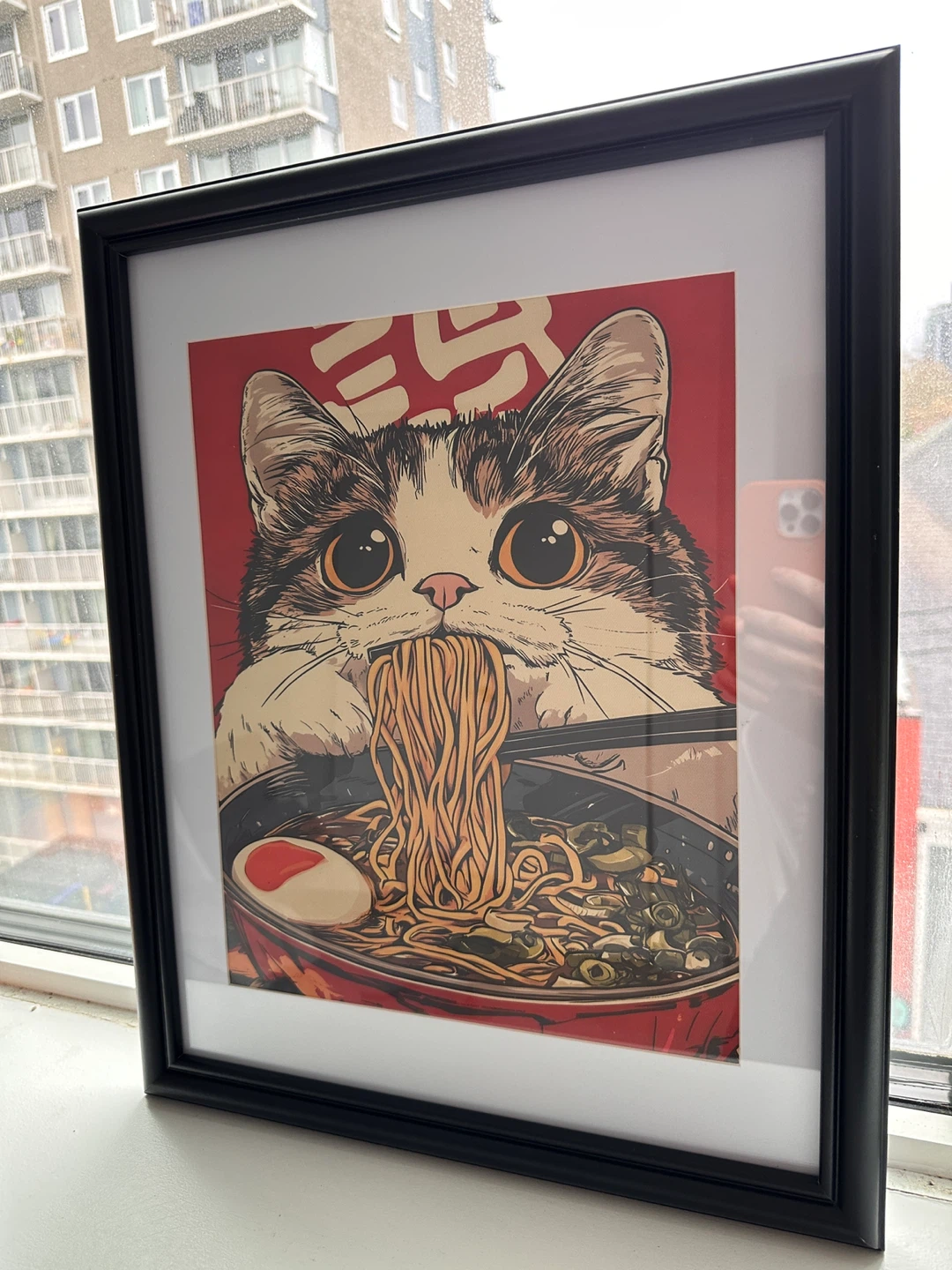 Framed Cat Ramen Print - photo 3