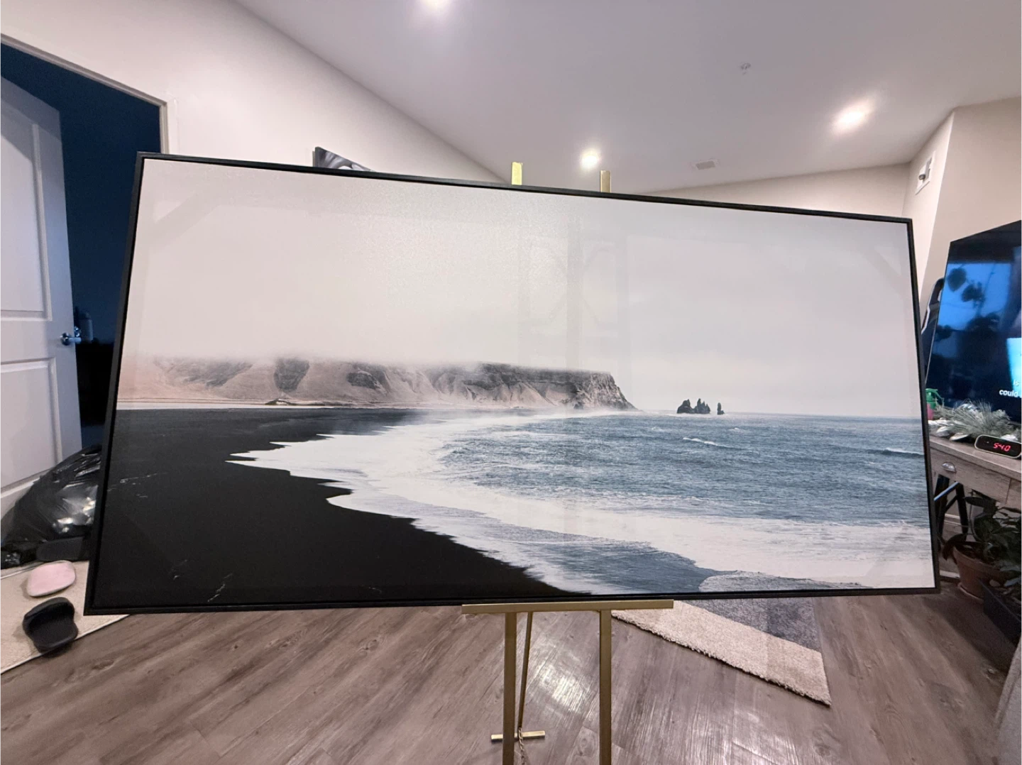 Large Framed Landscape Art Print - photo 3