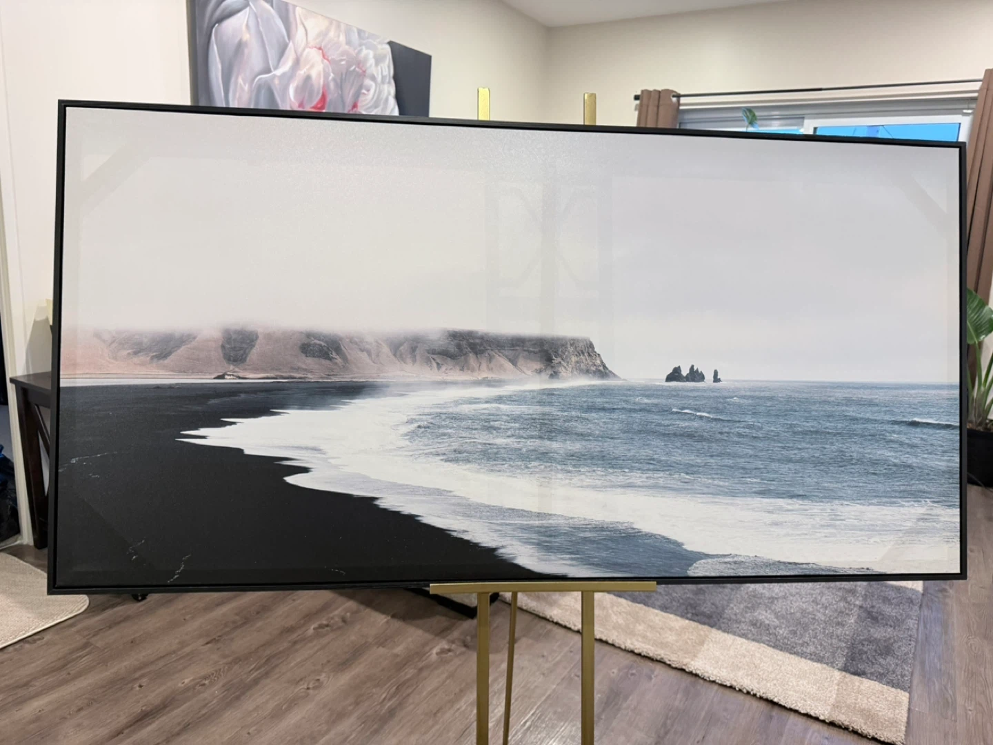Large Framed Landscape Art Print - photo 2