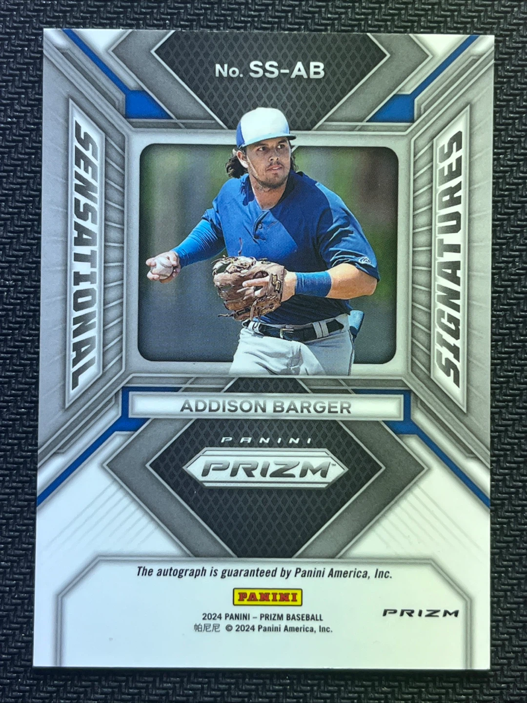 2024 Panini Prizm Addison Barger Green Auto - photo 2