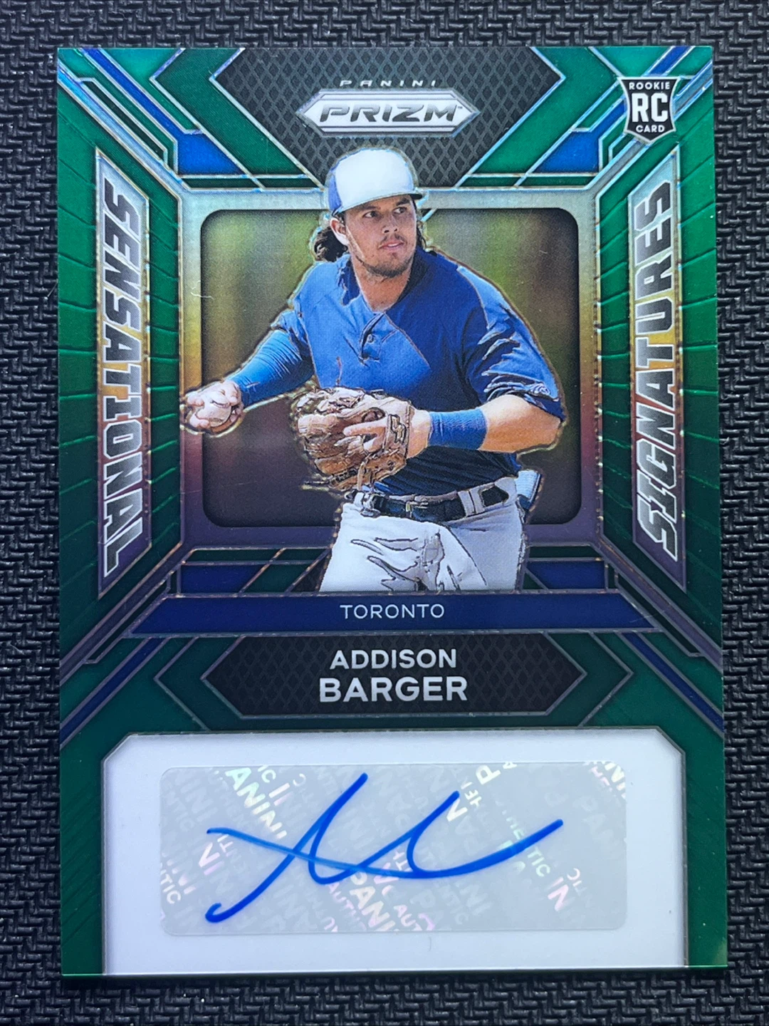 2024 Panini Prizm Addison Barger Green Auto