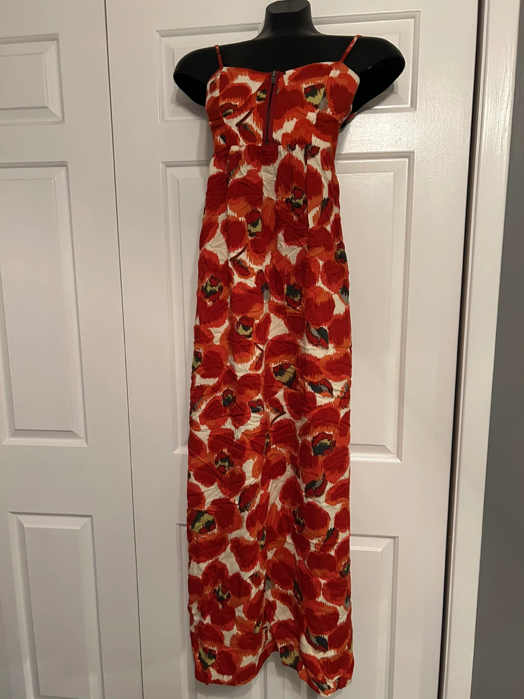 Elle Poppy Patterned Maxi Dress - Size XS
