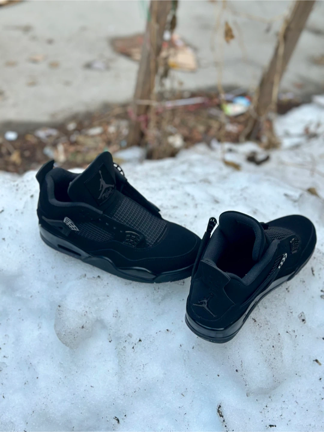 Air Jordan 4 "Black Cat" Sneakers - photo 2