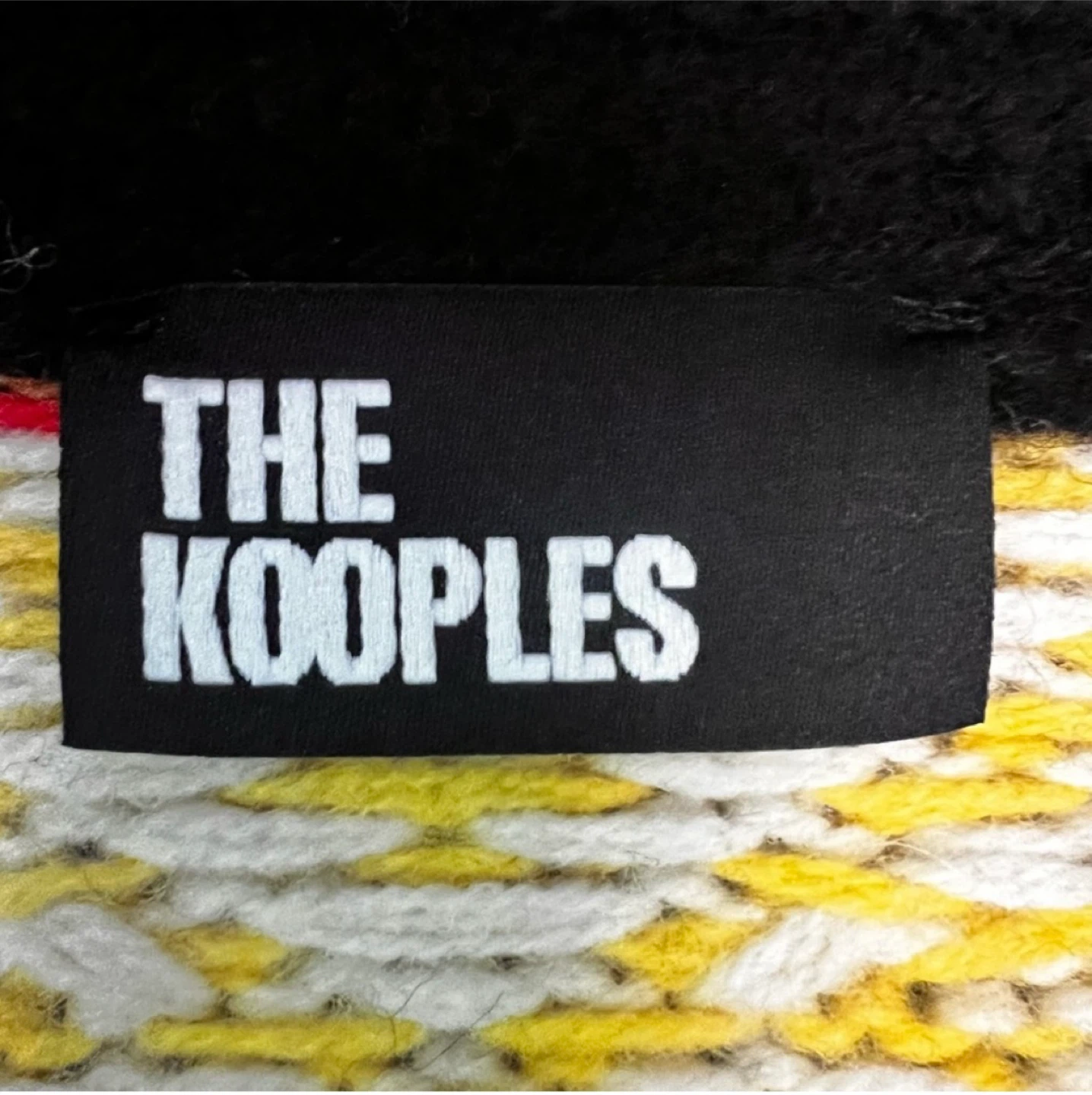 The Kooples Black Fair Isle Shawl Collar Cardigan - photo 2