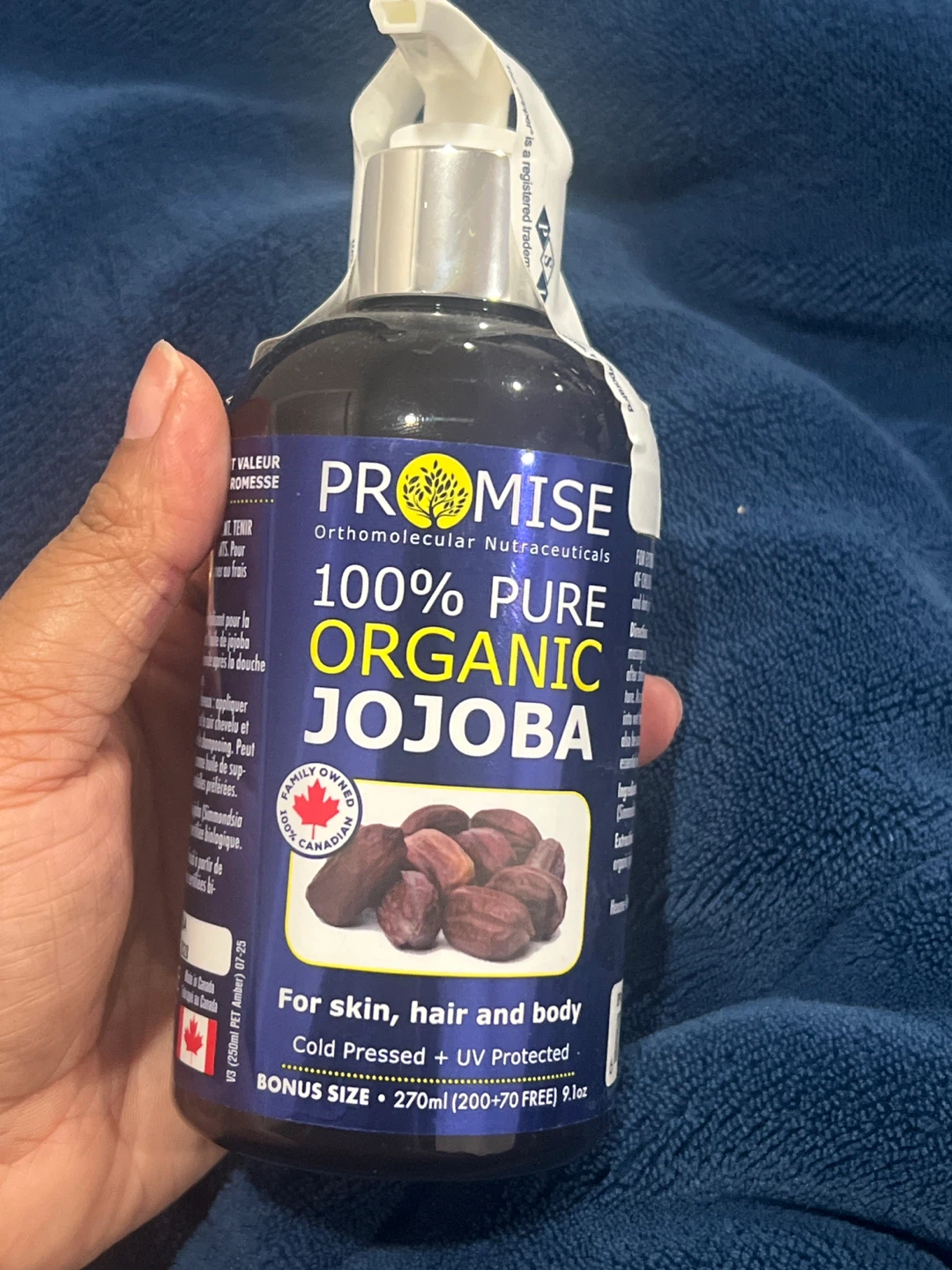 Promise 100% Pure Organic Jojoba Oil - 270ml