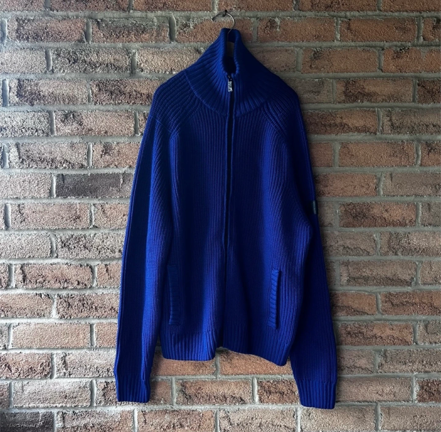 The Kooples Blue Wool Zip-Up Cardigan - photo 5