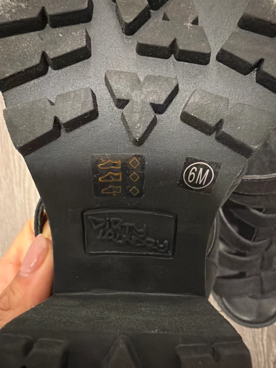 Black Gladiator Sandals - Size 6M - photo 3