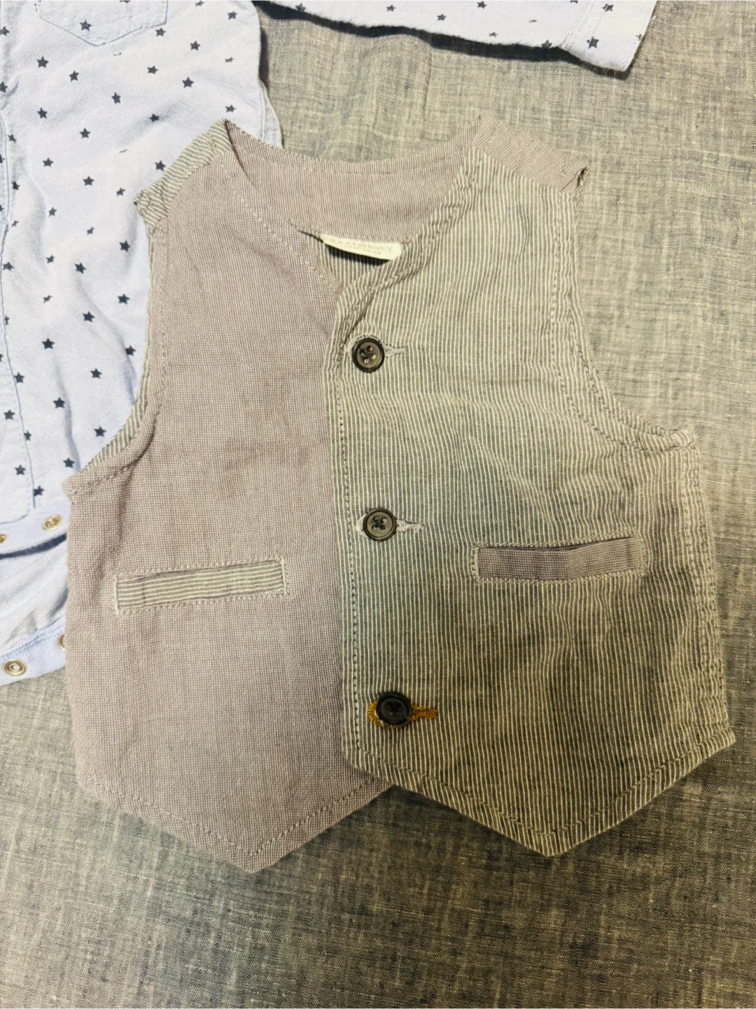 Next Baby Boys 4-Piece Outfit Set (Shirt Bodysuit, Vest, Pants) - photo 3
