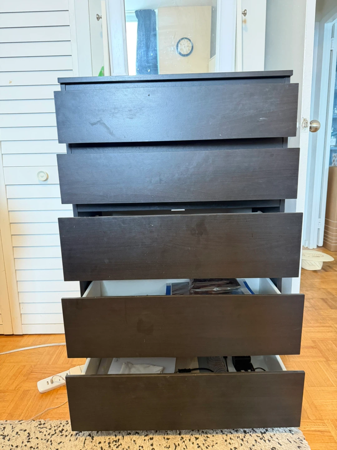 Dark Wood IKEA Chest/ Dresser - photo 4