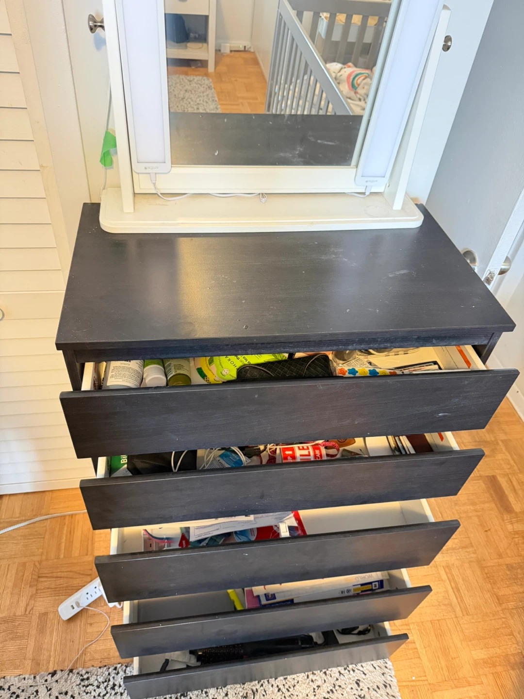Dark Wood IKEA Chest/ Dresser - photo 3