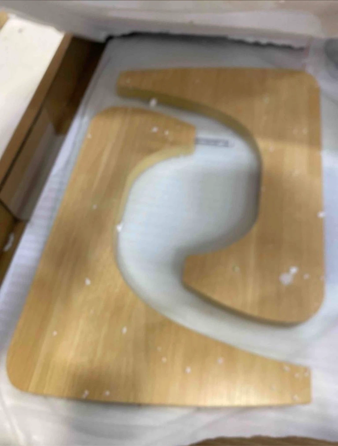 Noguchi style Modern Wood and Glass Coffee Table - photo 3