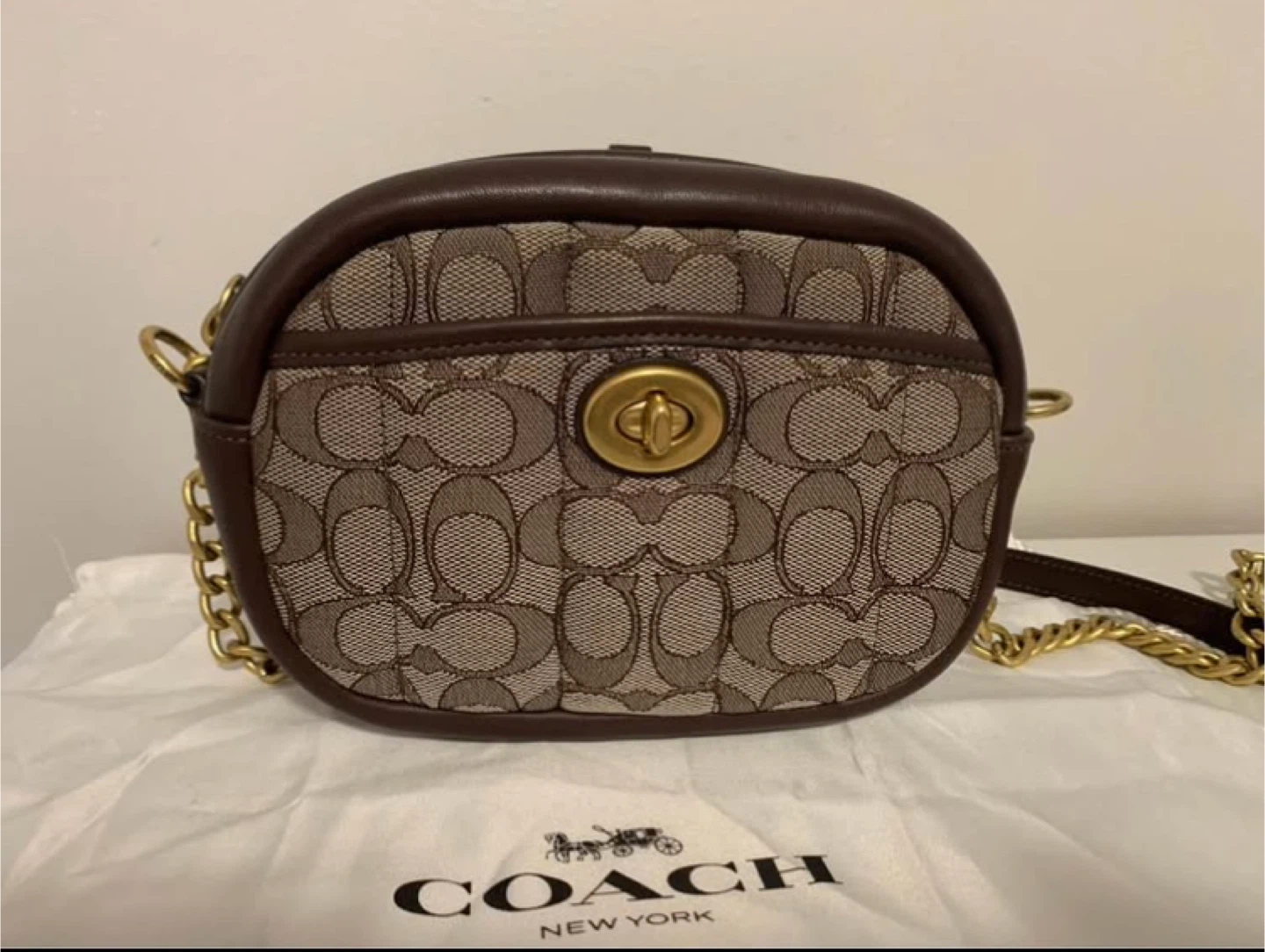 Coach Canvas & Leather Crossbody Bag