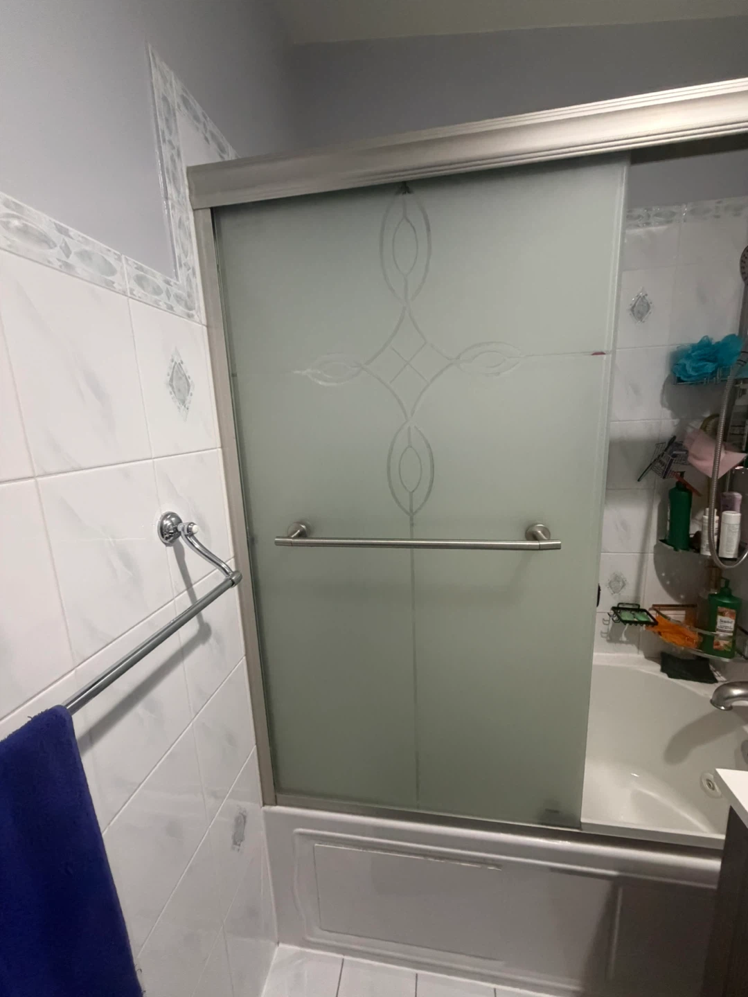 Frosted Glass Sliding Shower Door - photo 5