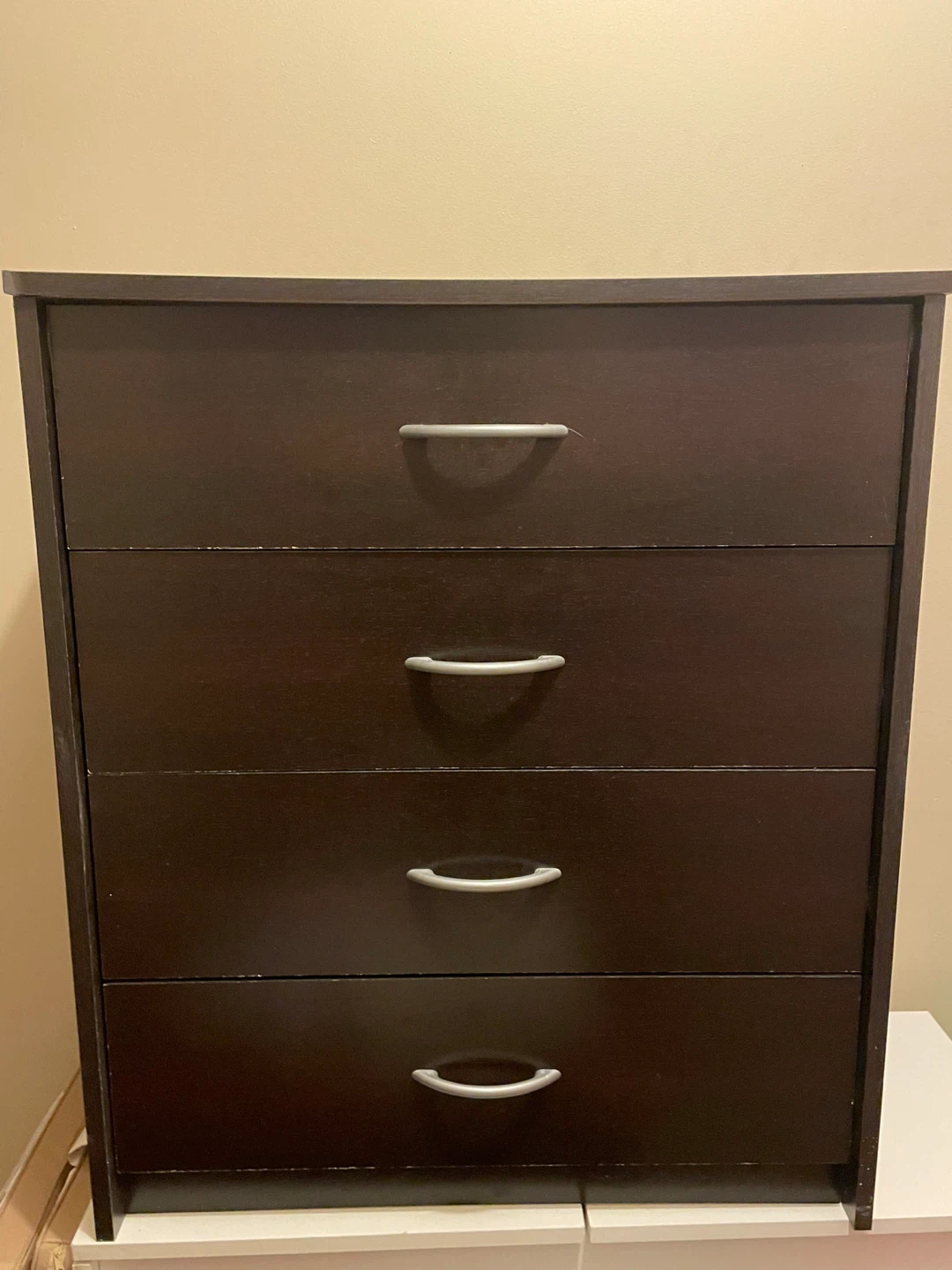 Dark Brown 4-Drawer Dresser