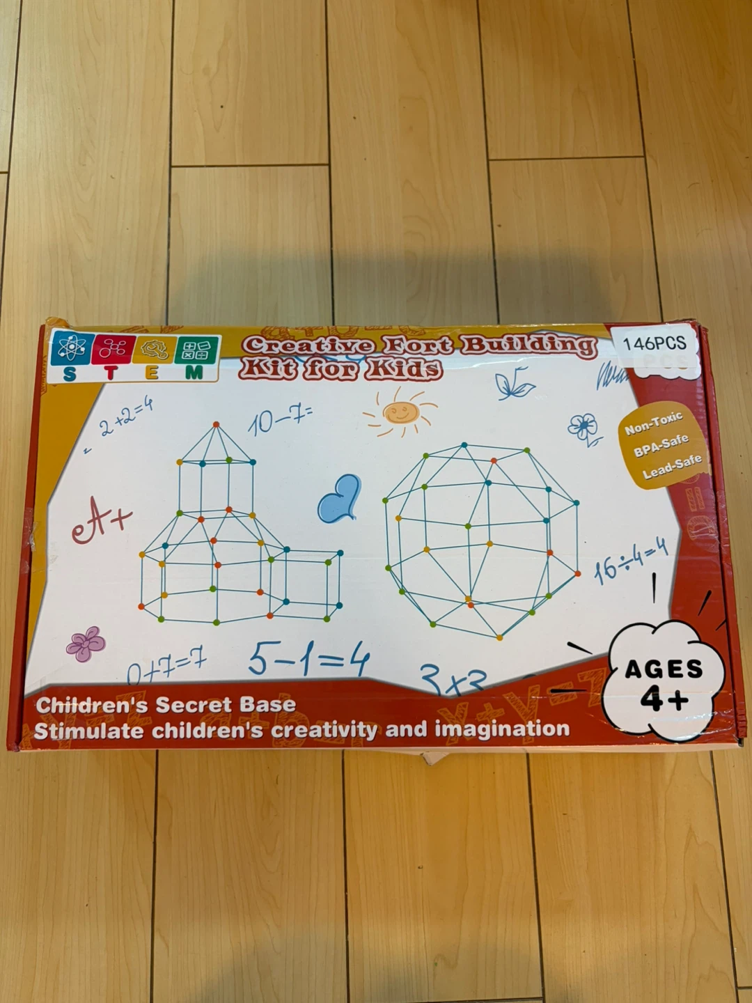 Creative Fort Building Kit for Kids - 146 Pieces