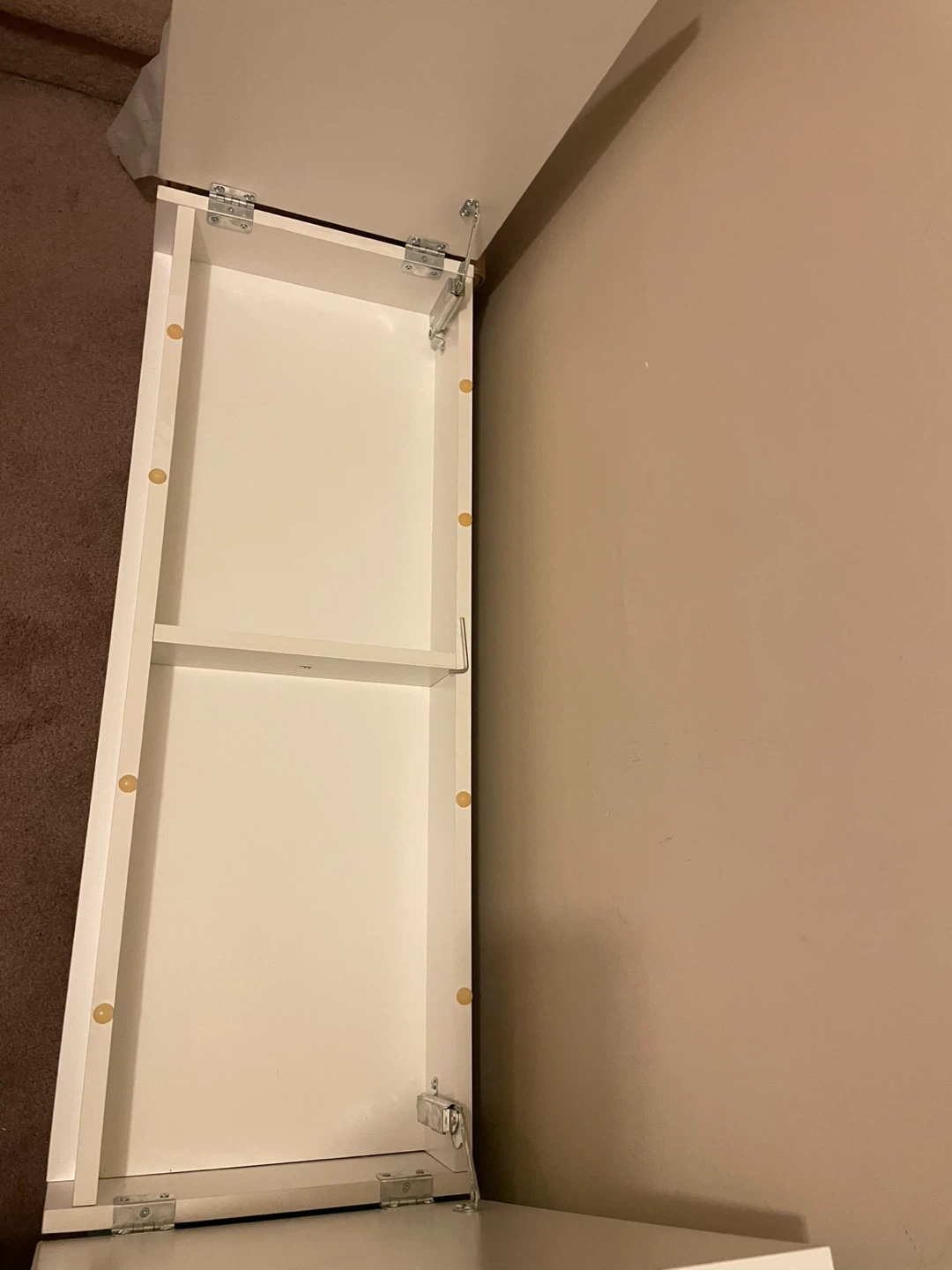 White Storage Bench with Cushions - photo 3
