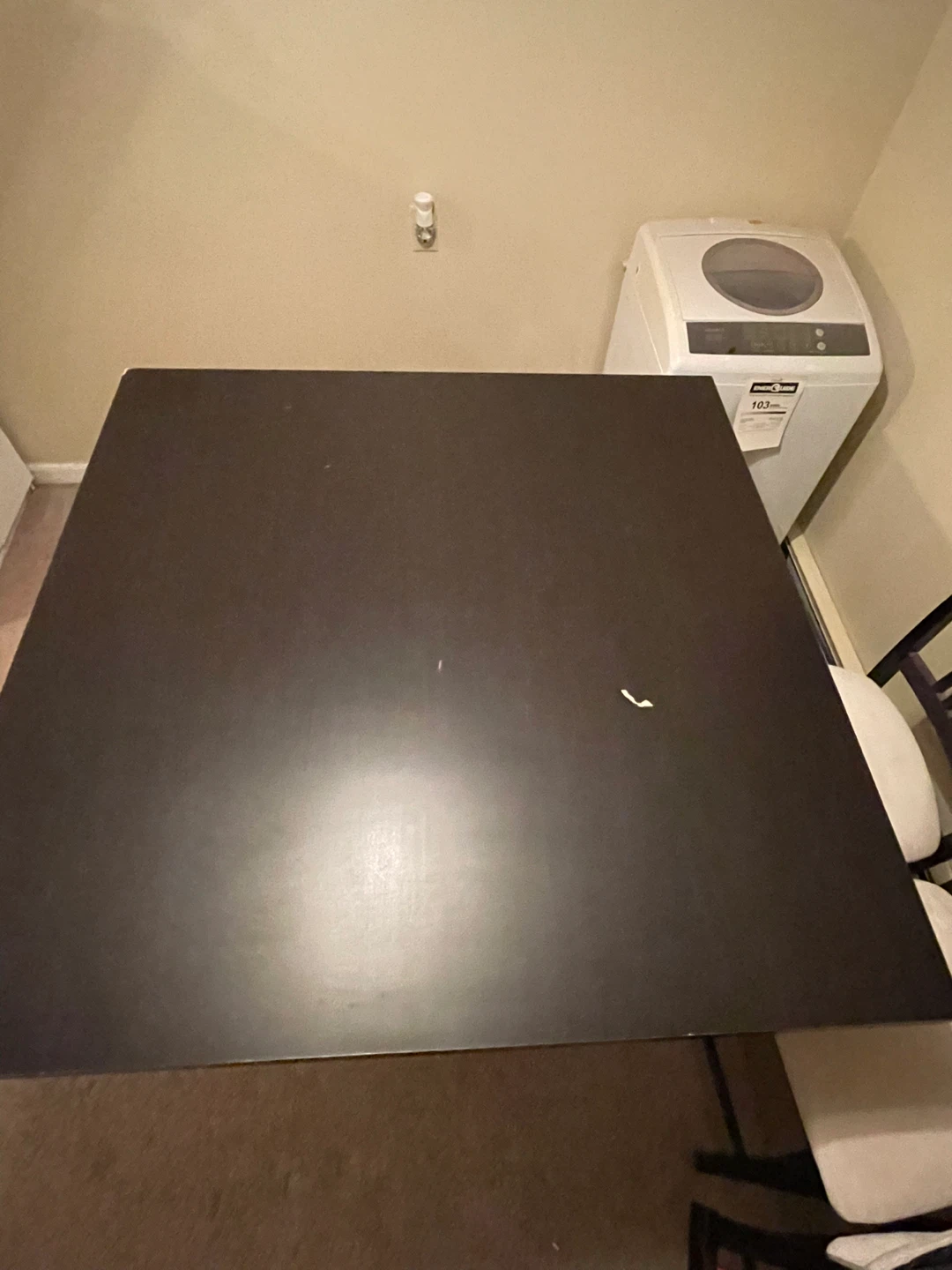 Dark Brown Square Table - photo 3