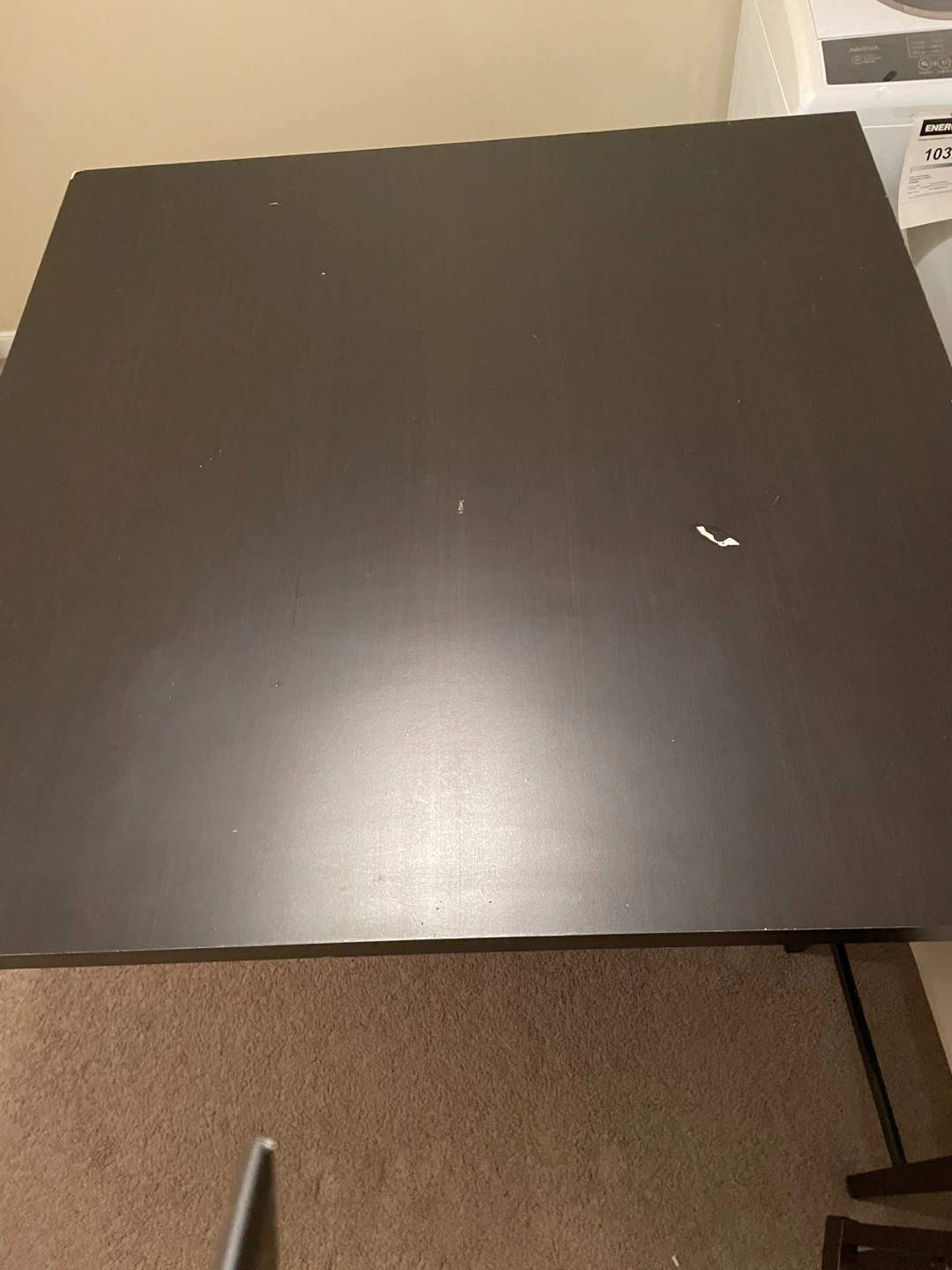Dark Brown Square Table - photo 2