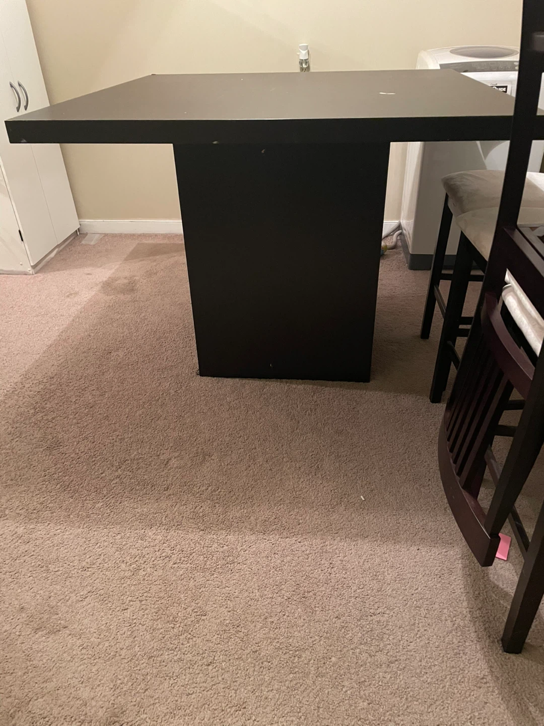Dark Brown Square Table
