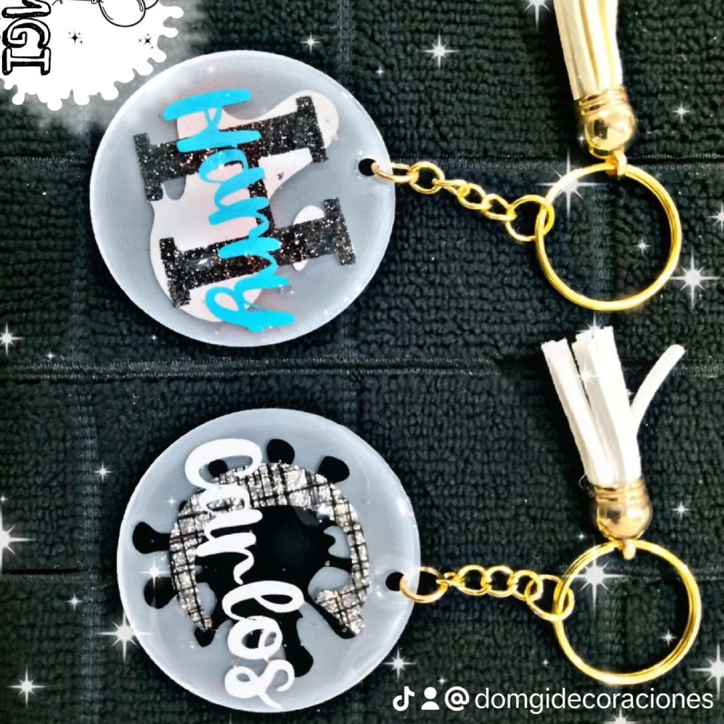 Custom Name Keychain with Tassel Charm - photo 2