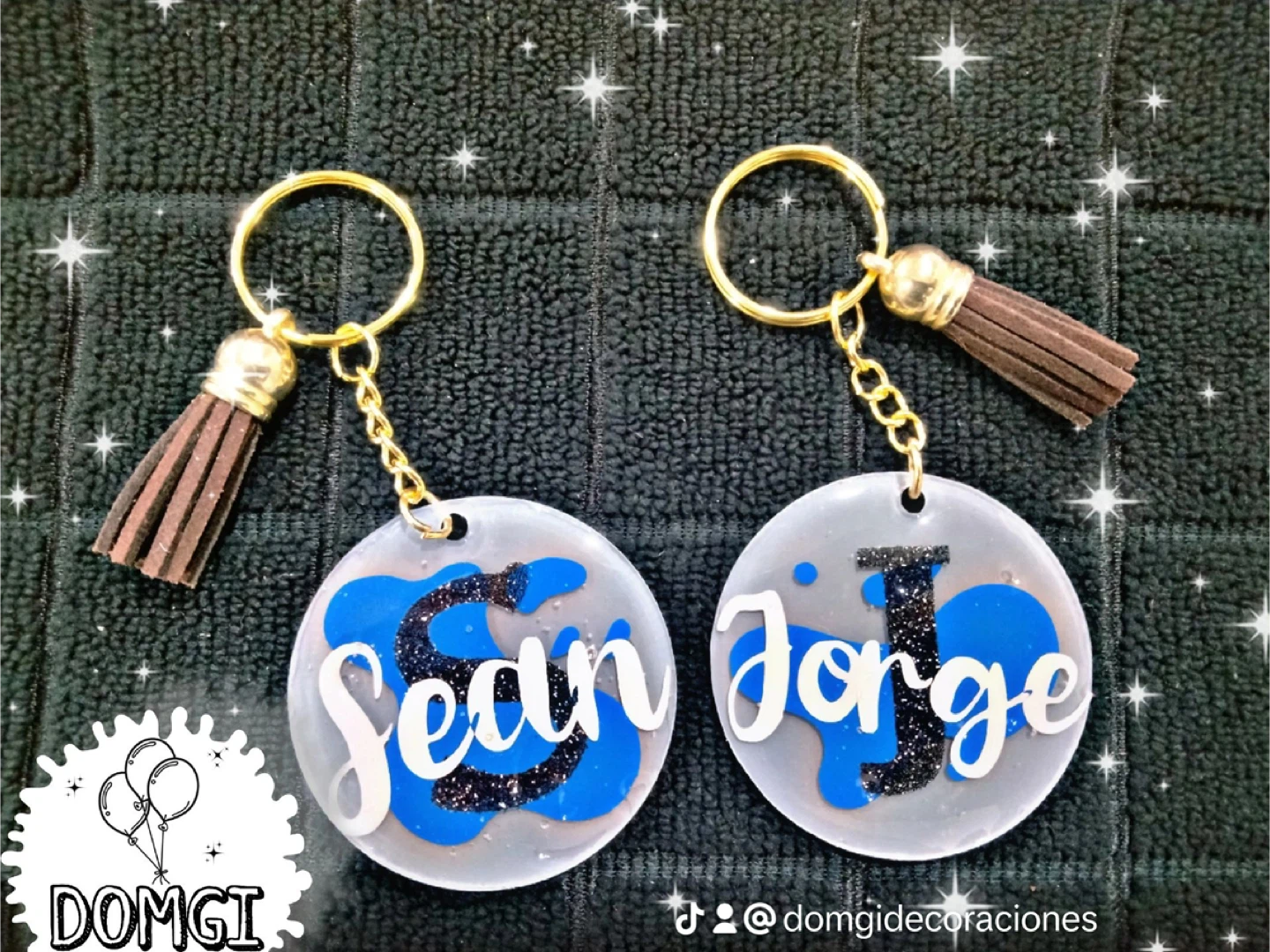 Custom Name Keychain with Tassel Charm - photo 5