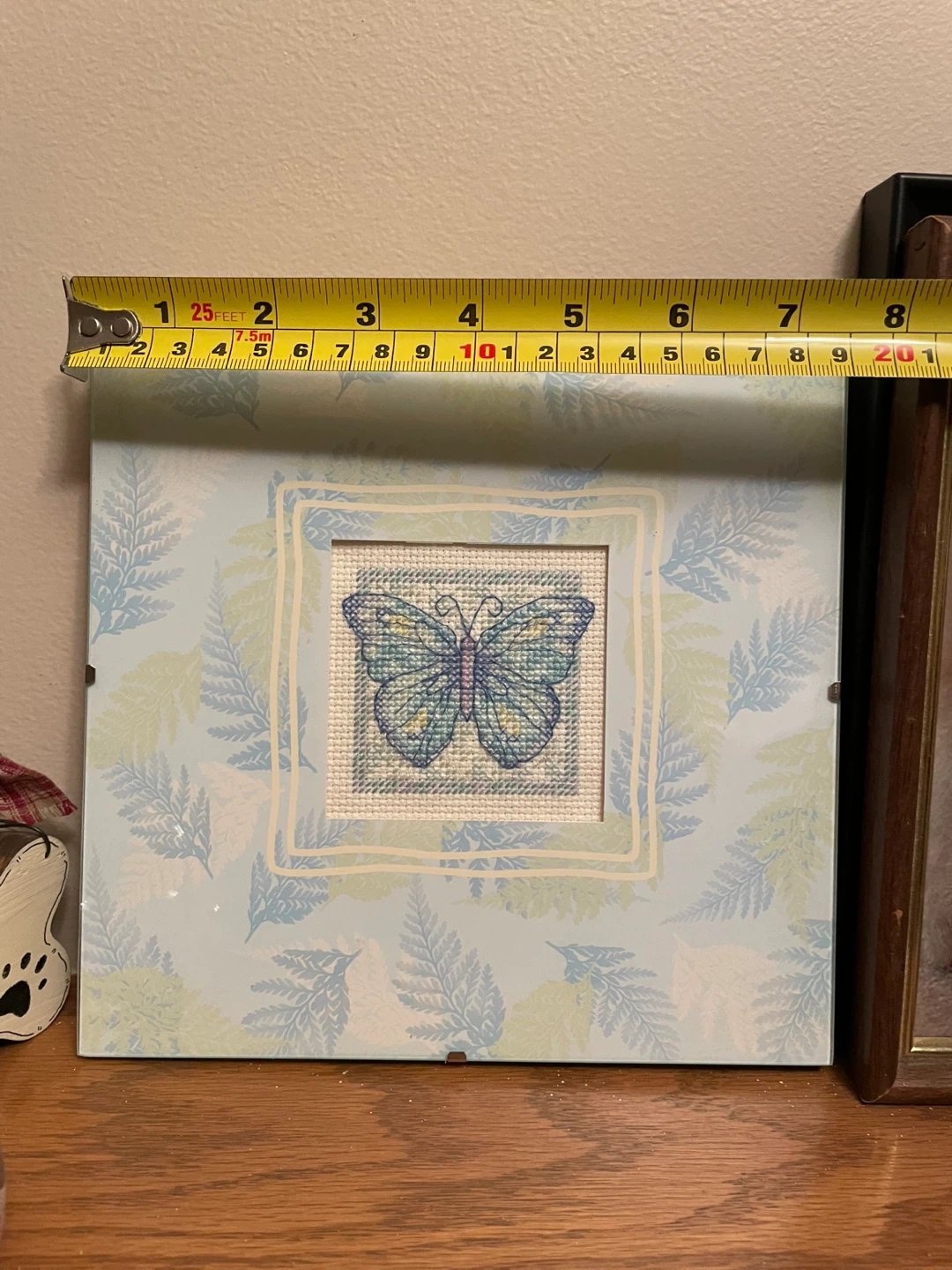 Framed Butterfly Cross-Stitch Art - photo 4